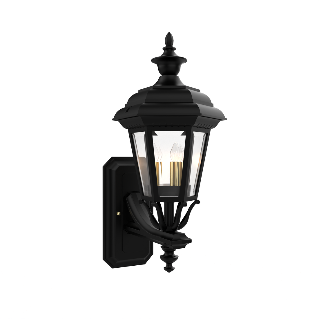 Jamestown - Uplight Wall Mount with Small Finial - 11412