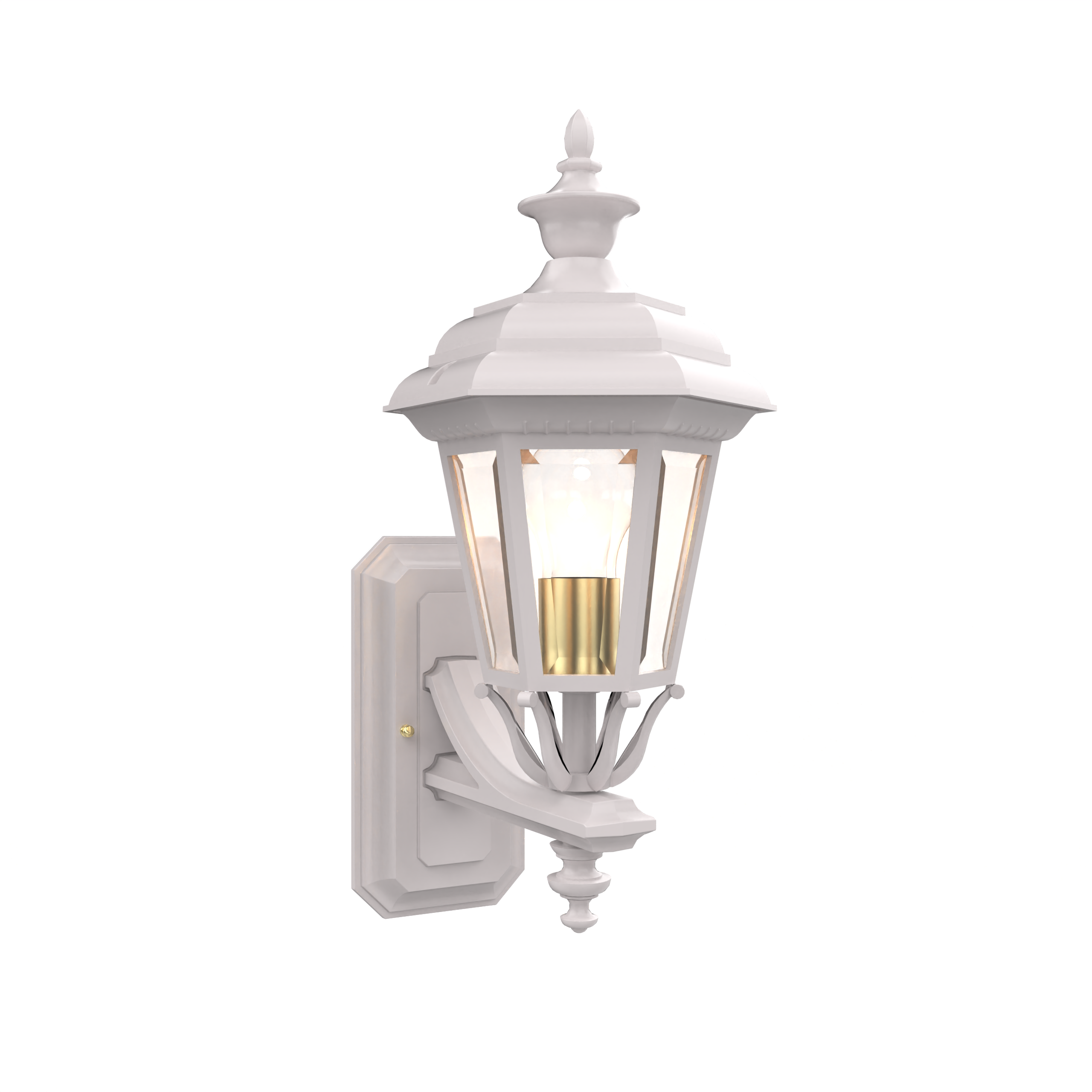 Jamestown - Uplight Wall Mount with Small Finial - 11412
