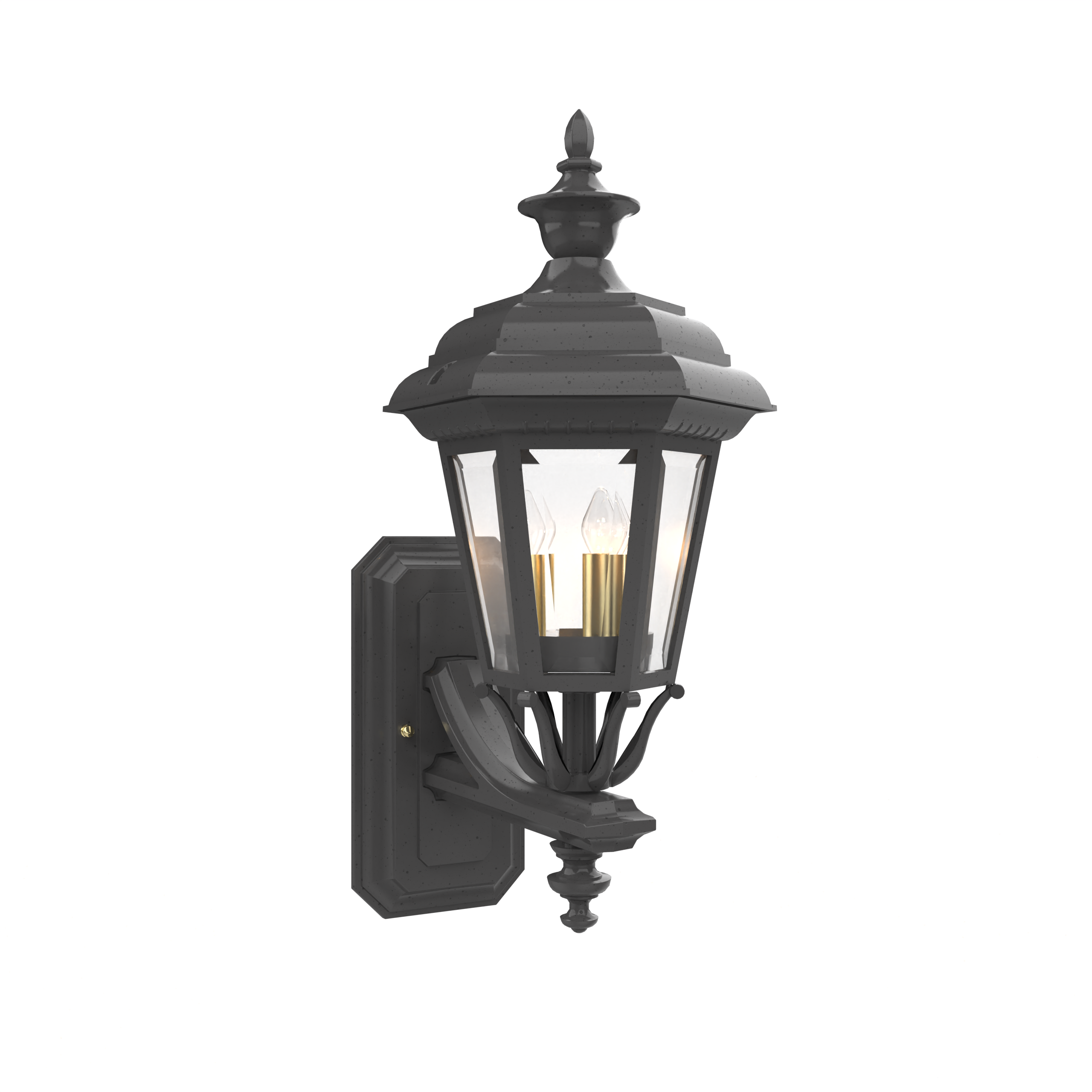 Jamestown - Uplight Wall Mount with Small Finial - 11412