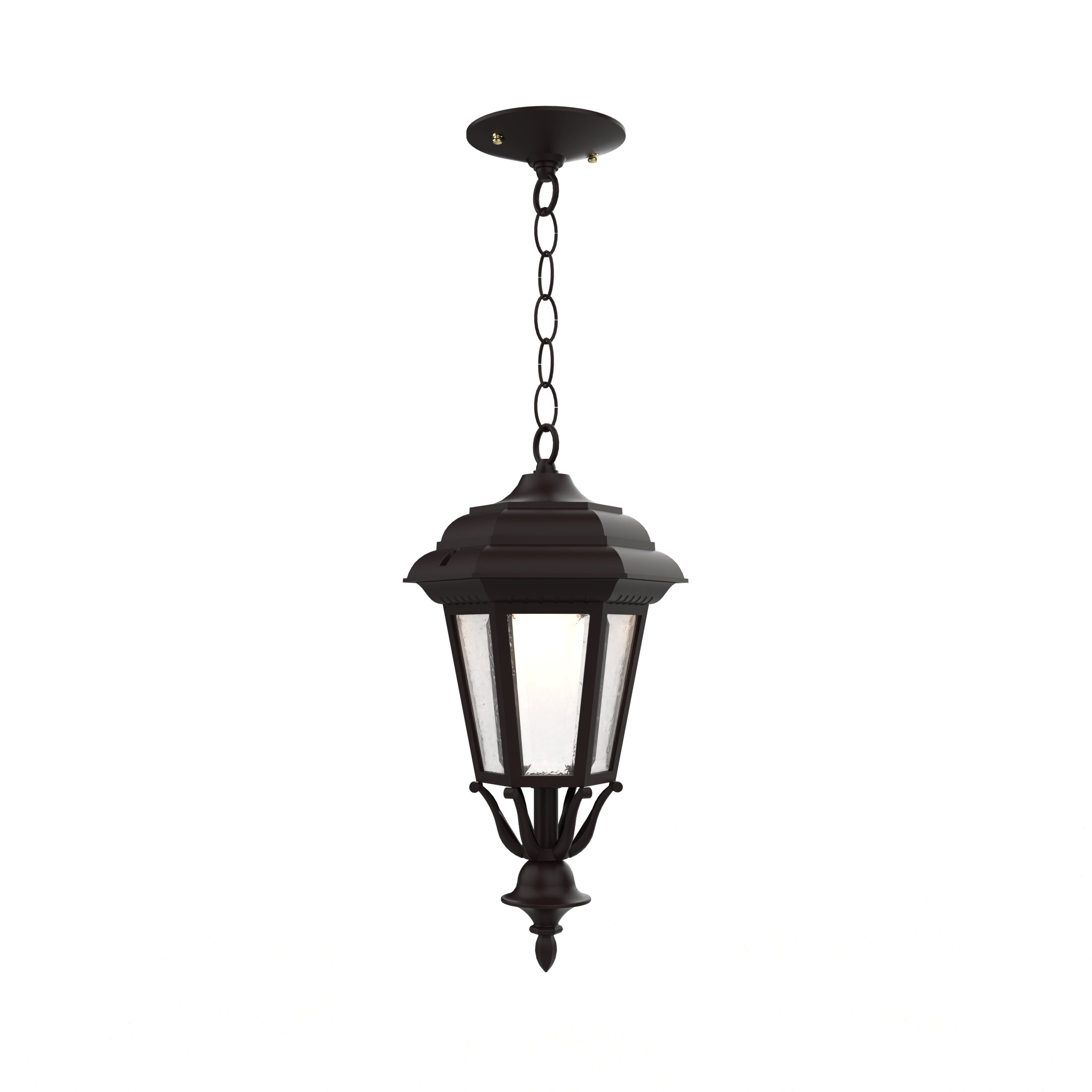 Jamestown - Ceiling mount with chain closed bottom small - 11455