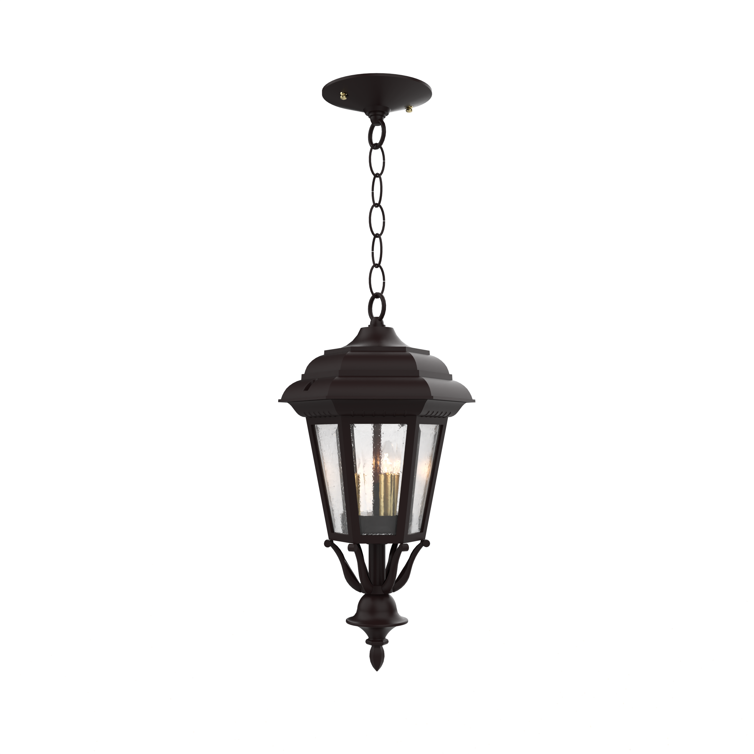 Jamestown - Ceiling mount with chain closed bottom small - 11455