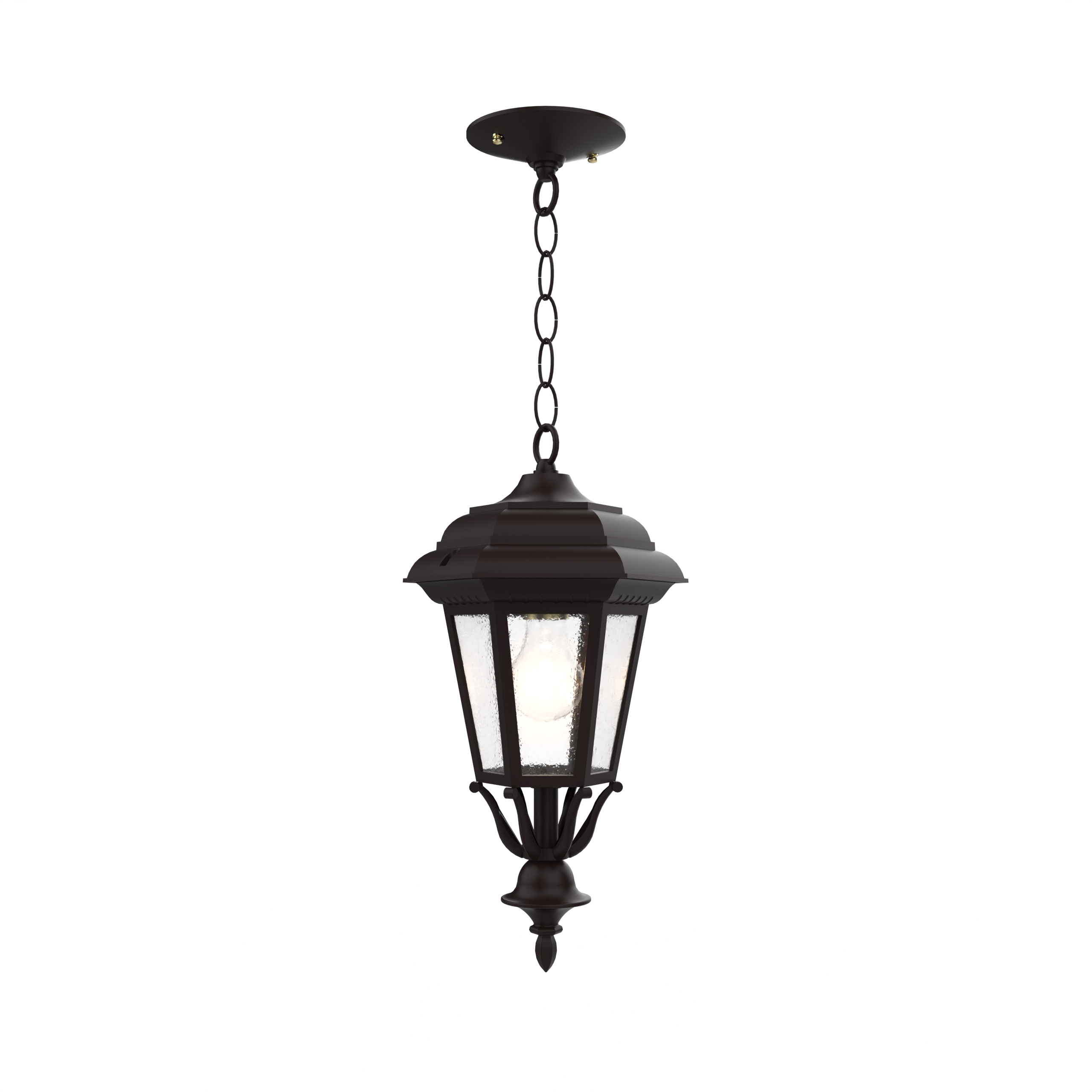 Jamestown - Ceiling mount with chain closed bottom small - 11455