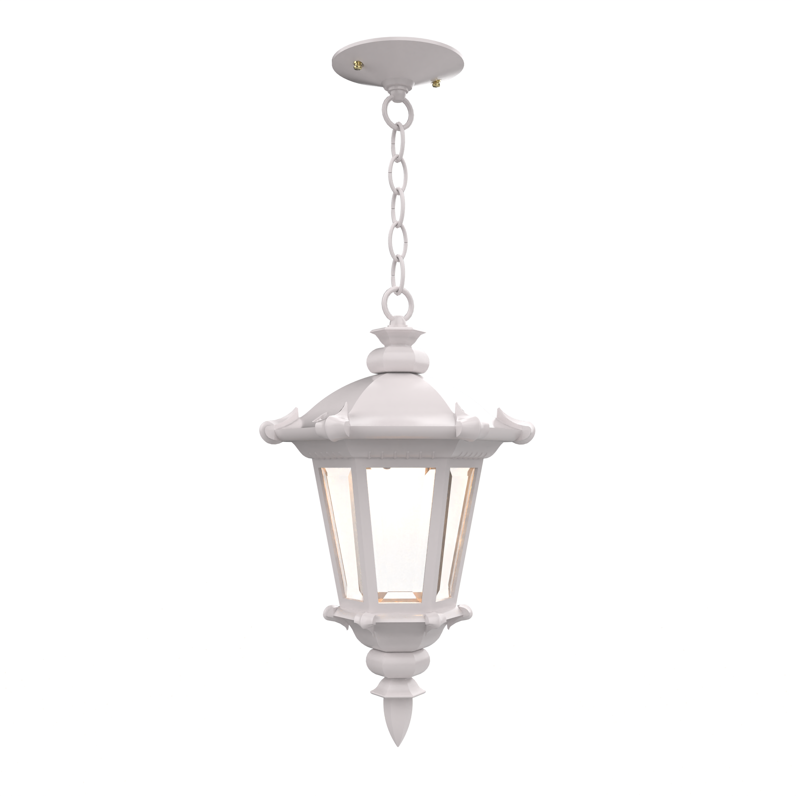 Montpellier - Ceiling mounting with chain closed bottom small format - 13355