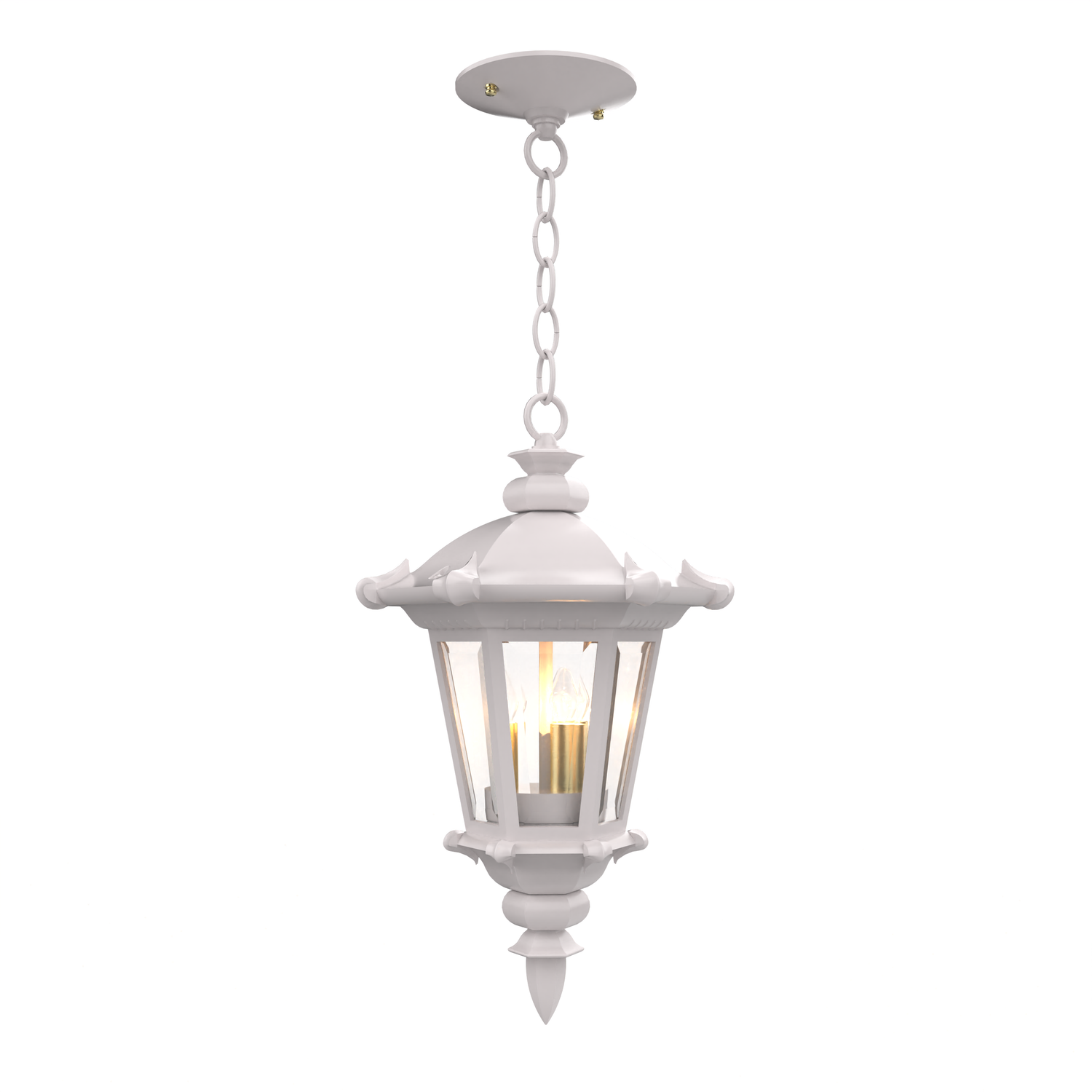 Montpellier - Ceiling mounting with chain closed bottom small format - 13355