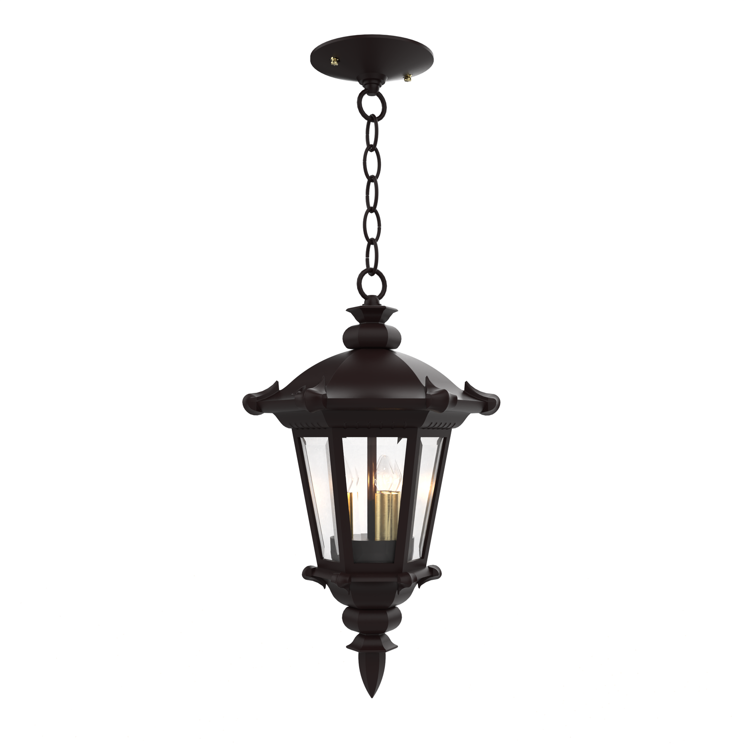 Montpellier - Ceiling mounting with chain closed bottom small format - 13355