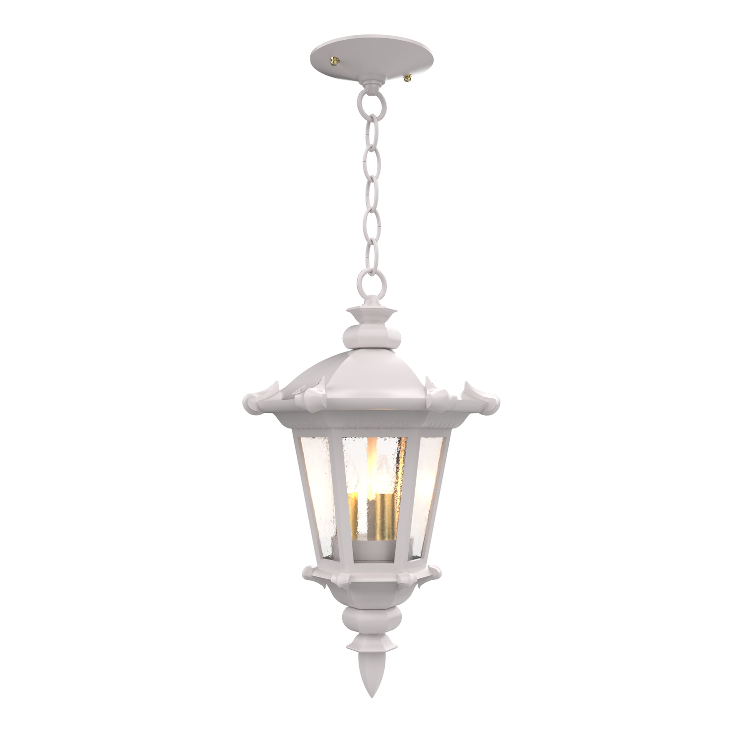 Montpellier - Ceiling mounting with chain closed bottom small format - 13355