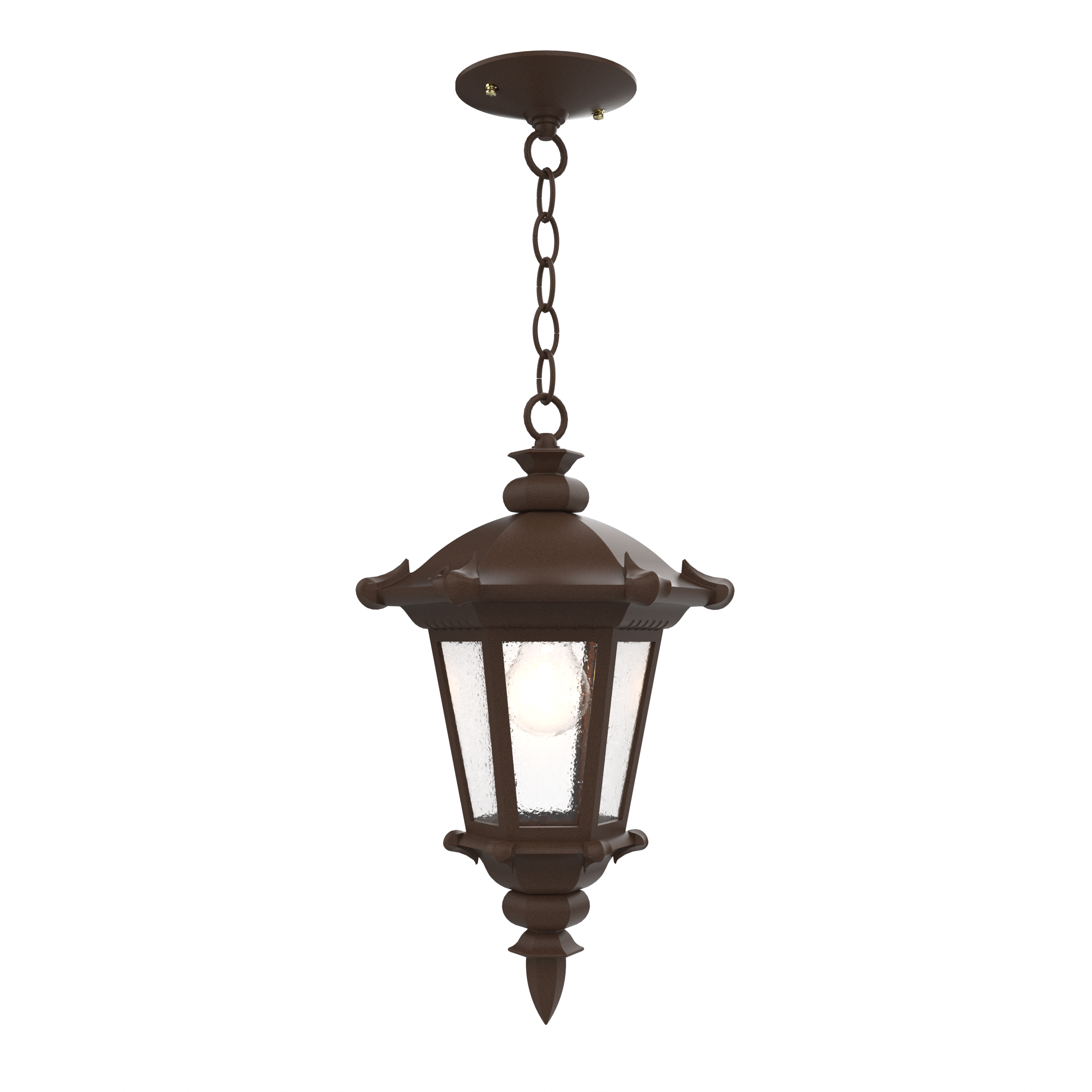 Montpellier - Ceiling mounting with chain closed bottom small format - 13355