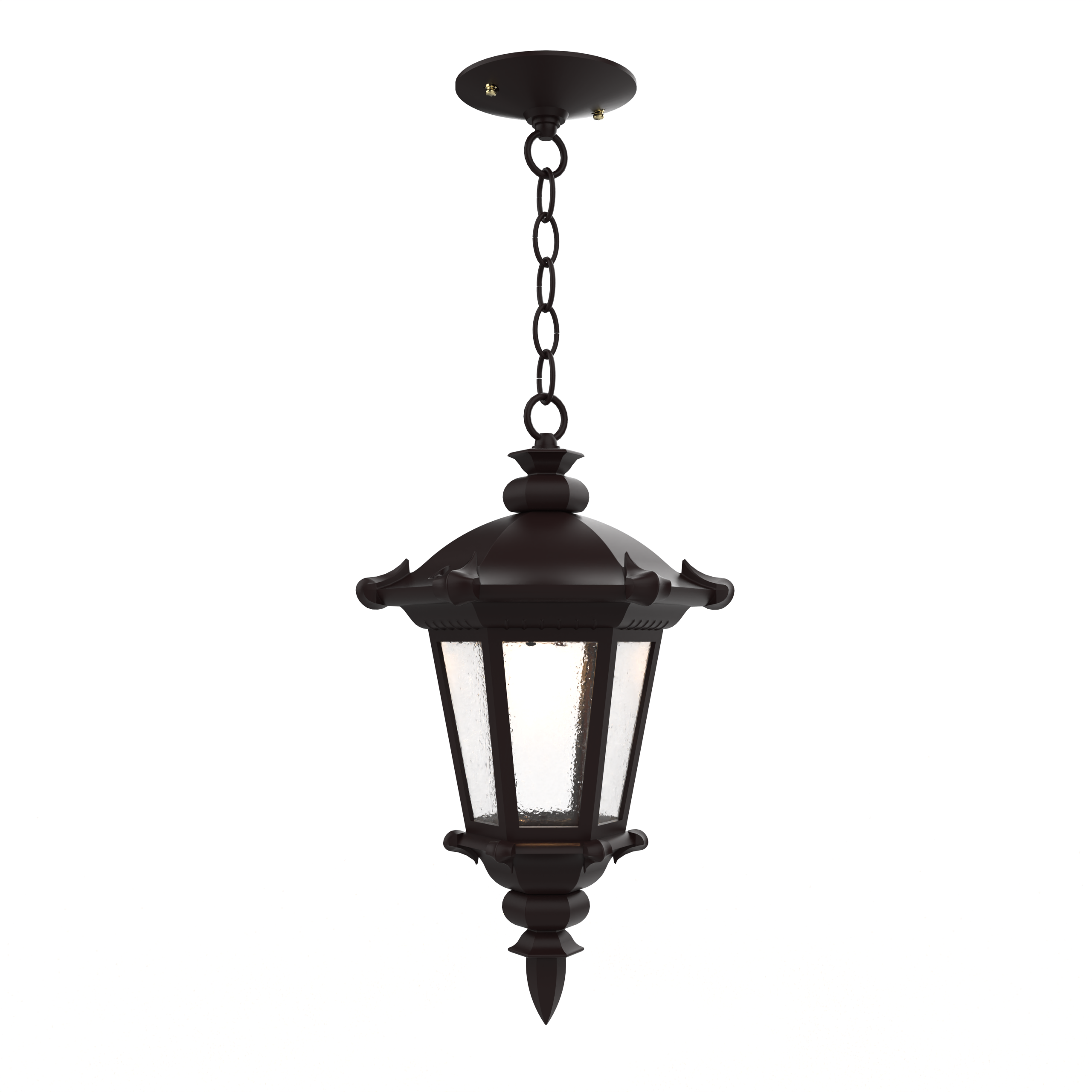 Montpellier - Ceiling mounting with chain closed bottom small format - 13355