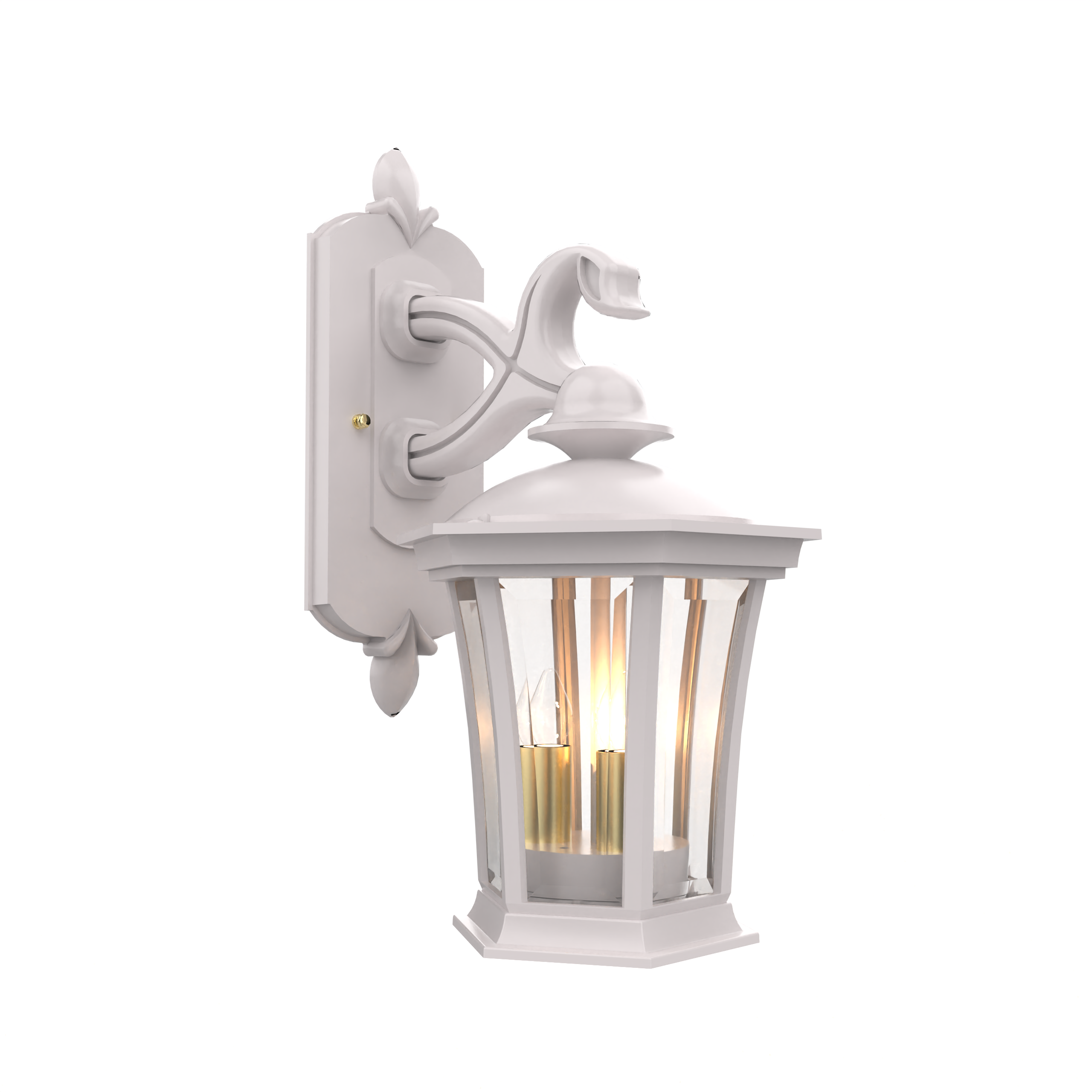 Westminster - Wall mount decorative arm down open bottom small - 13511