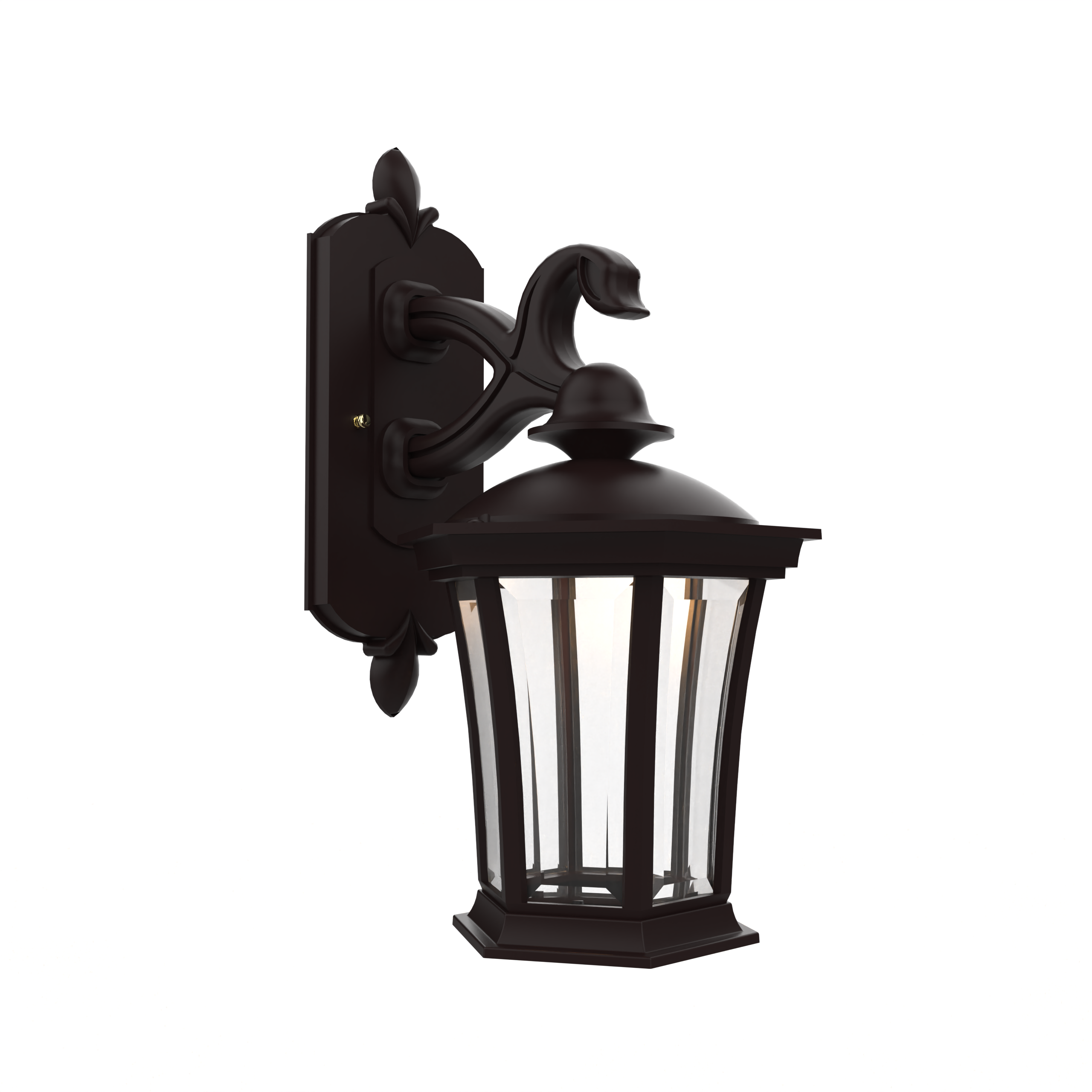 Westminster - Wall mount decorative arm down open bottom small - 13511