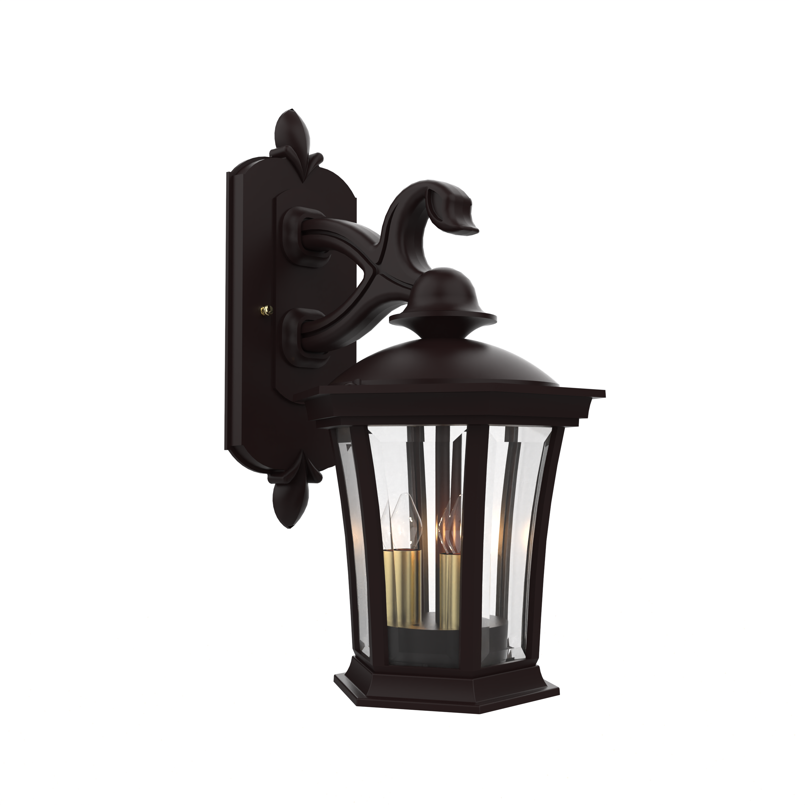 Westminster - Wall mount decorative arm down open bottom small - 13511