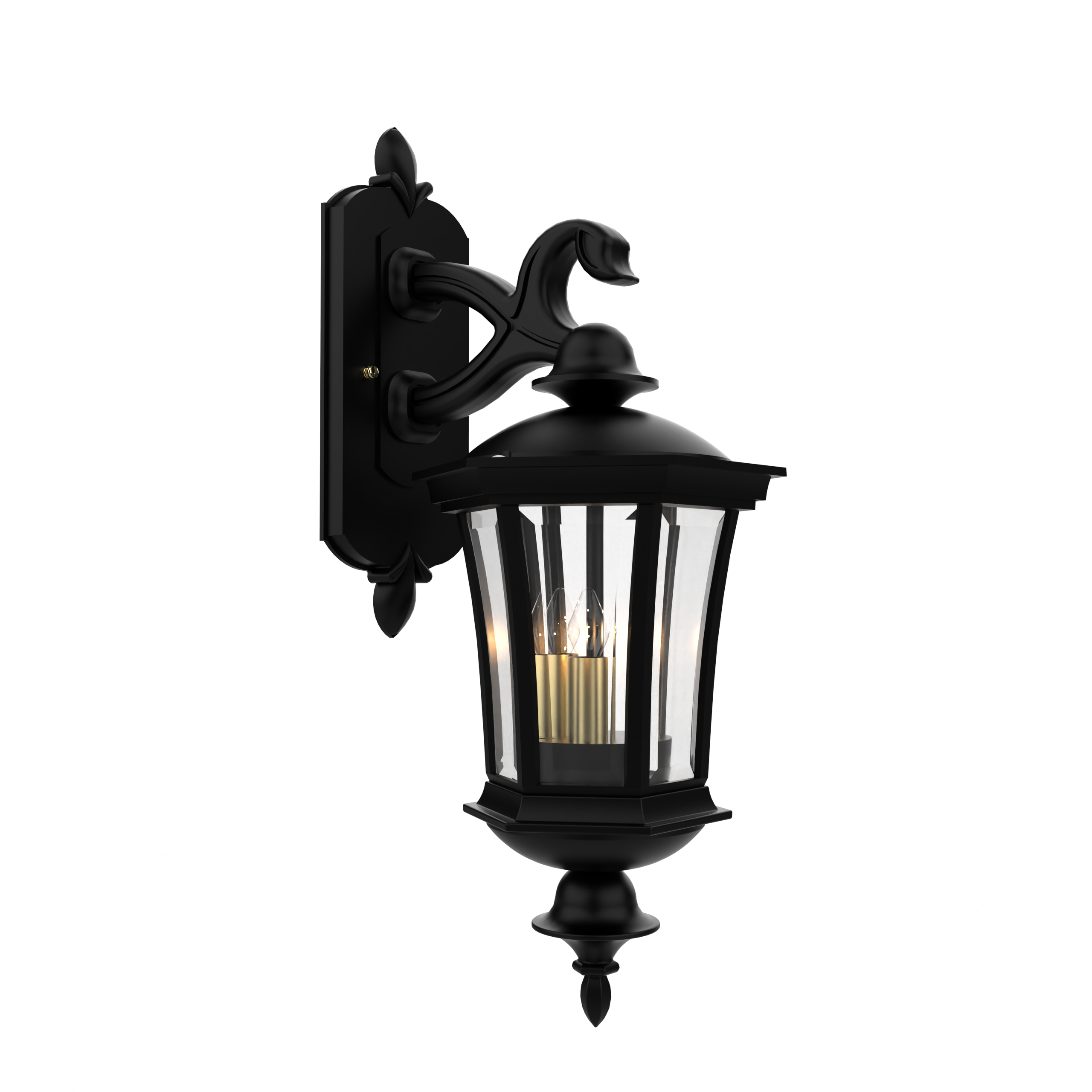 Westminster - Wall mount decorative arm down closed bottom small size - 13515