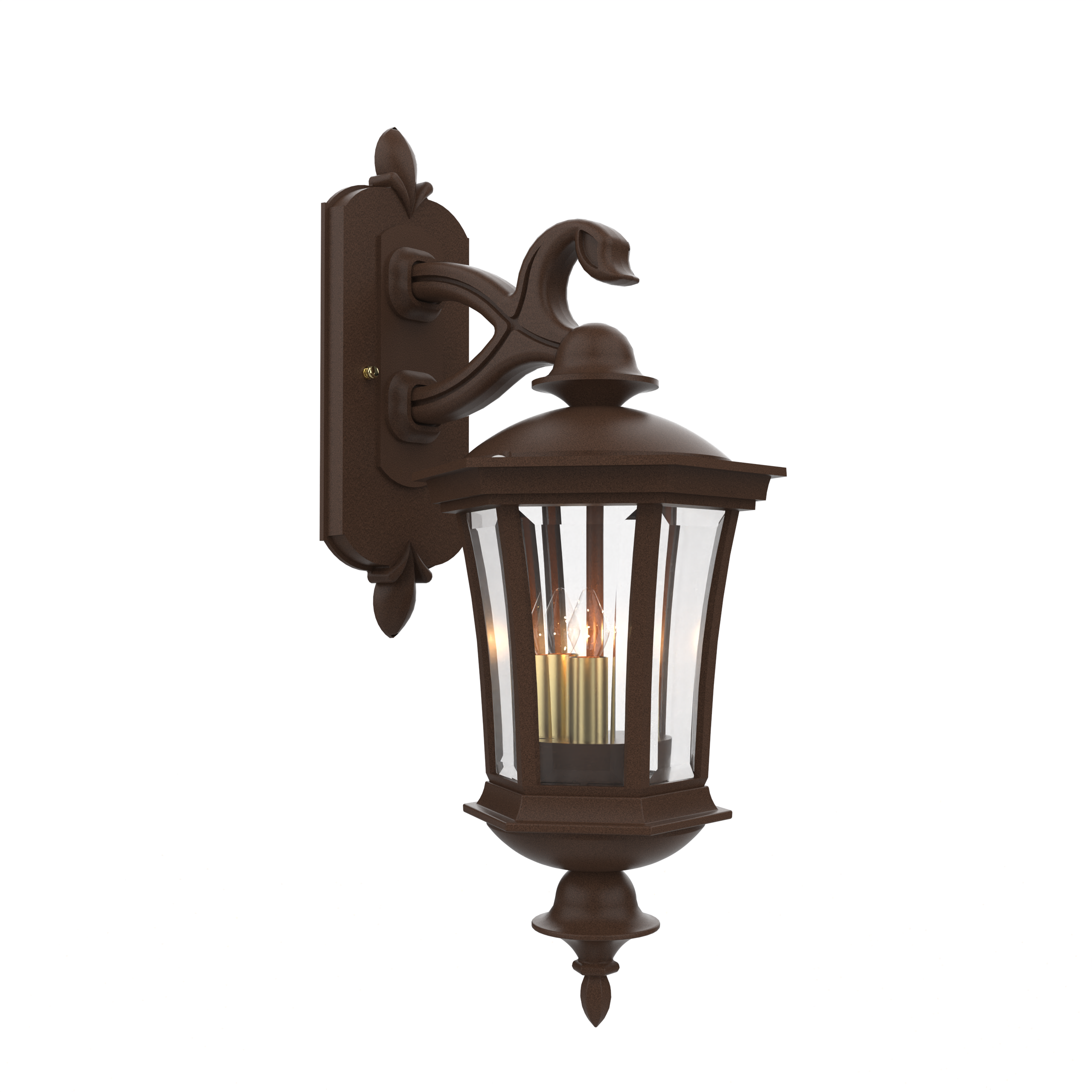 Westminster - Wall mount decorative arm down closed bottom small size - 13515