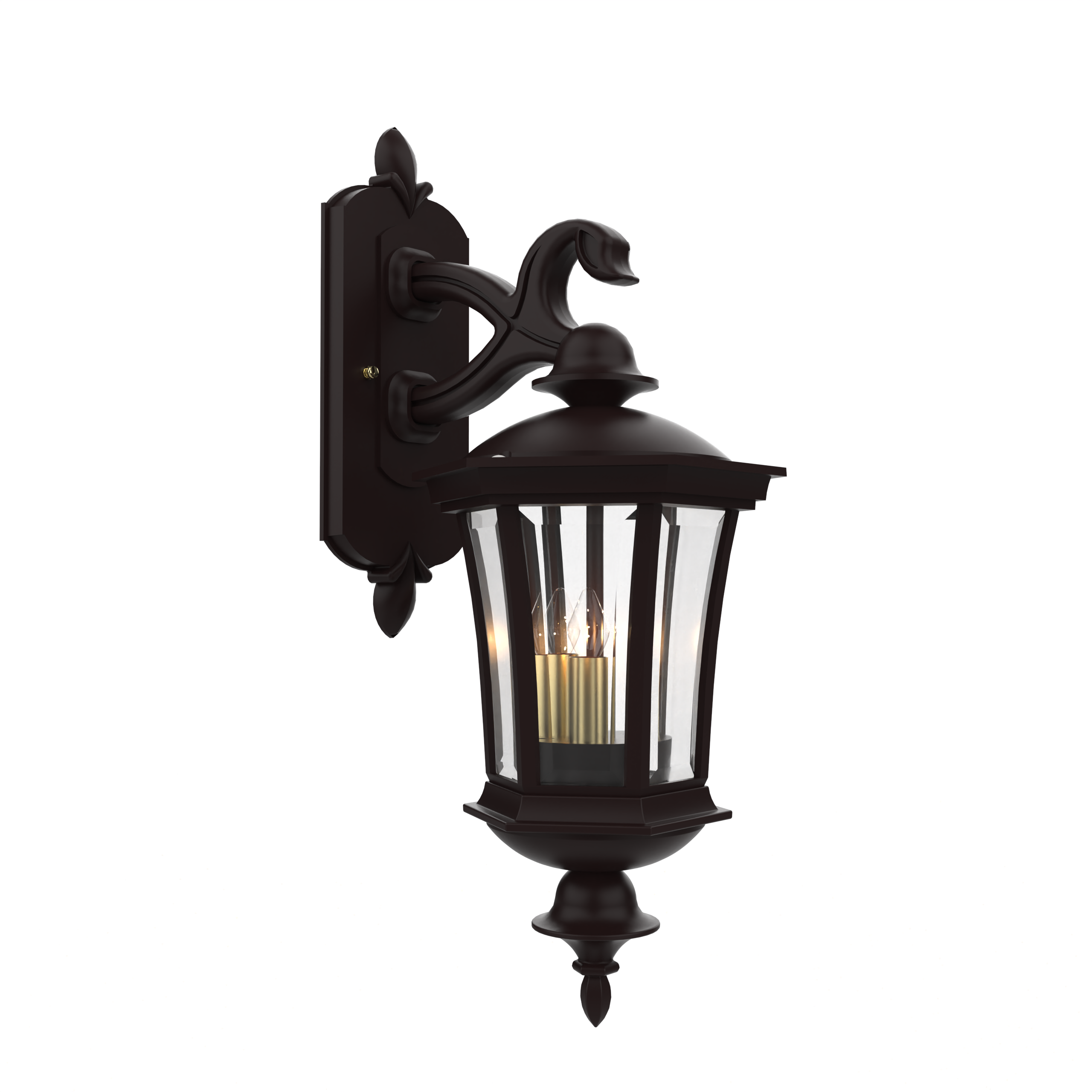 Westminster - Wall mount decorative arm down closed bottom small size - 13515