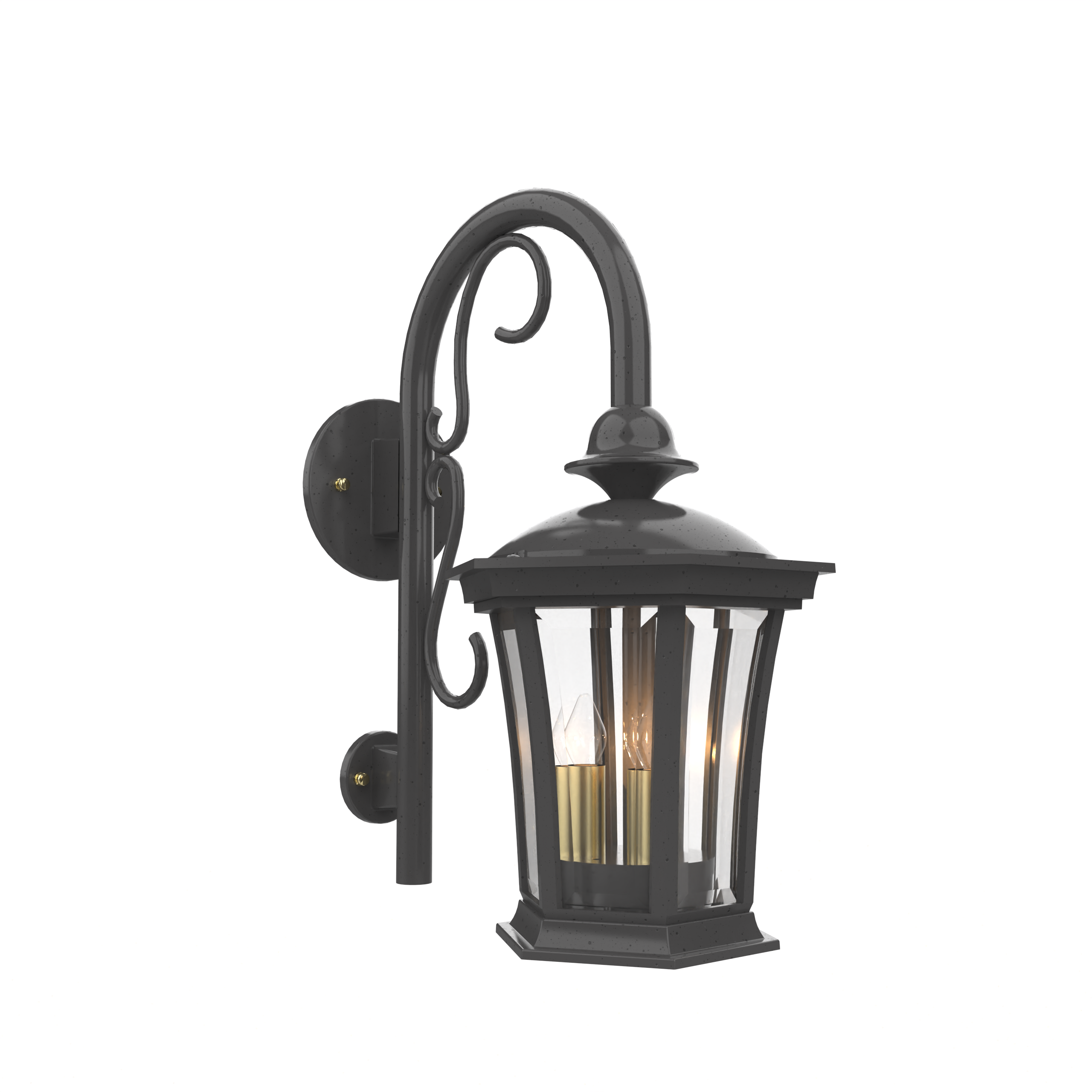 Westminster - Wall mount down with cane open bottom small - 13593