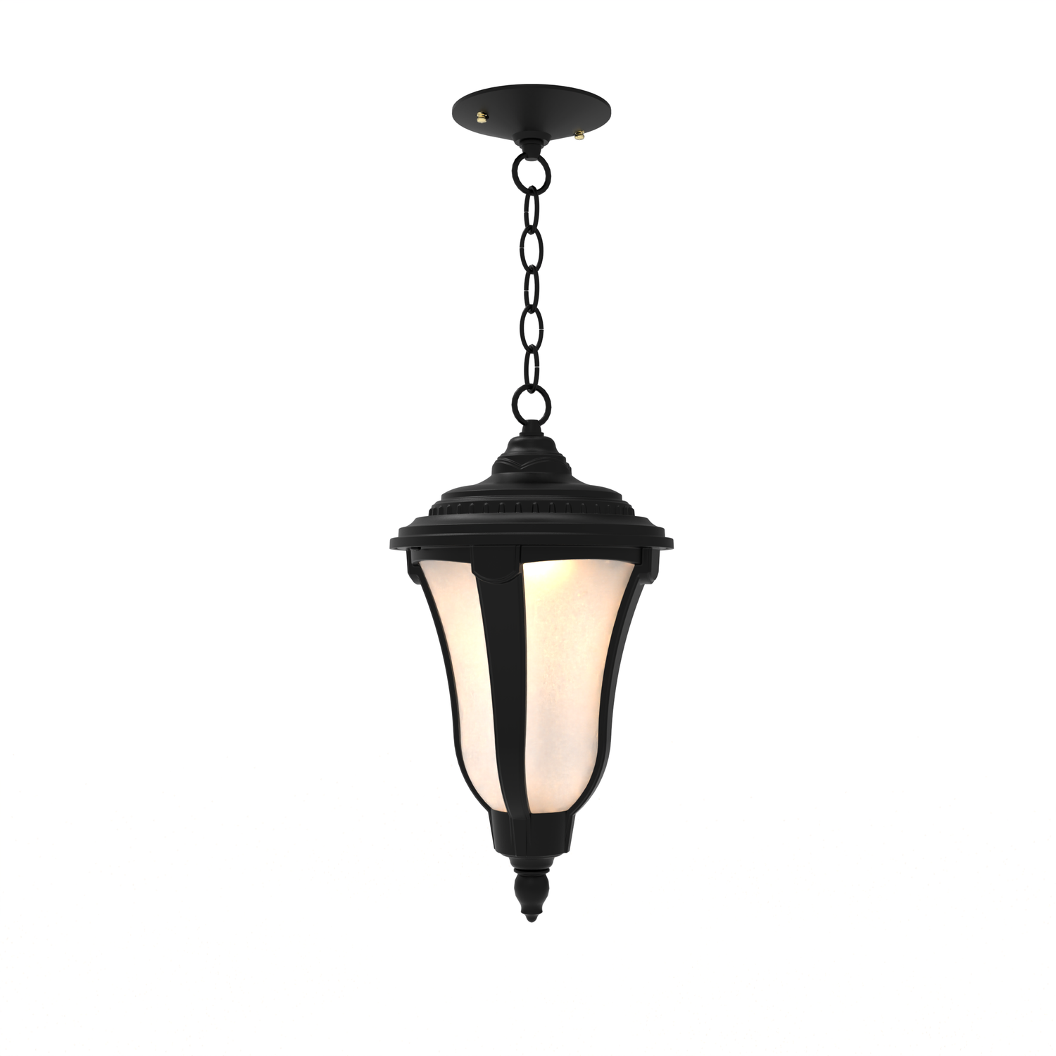 Munich - Ceiling mounting with chain closed bottom small format - 14255