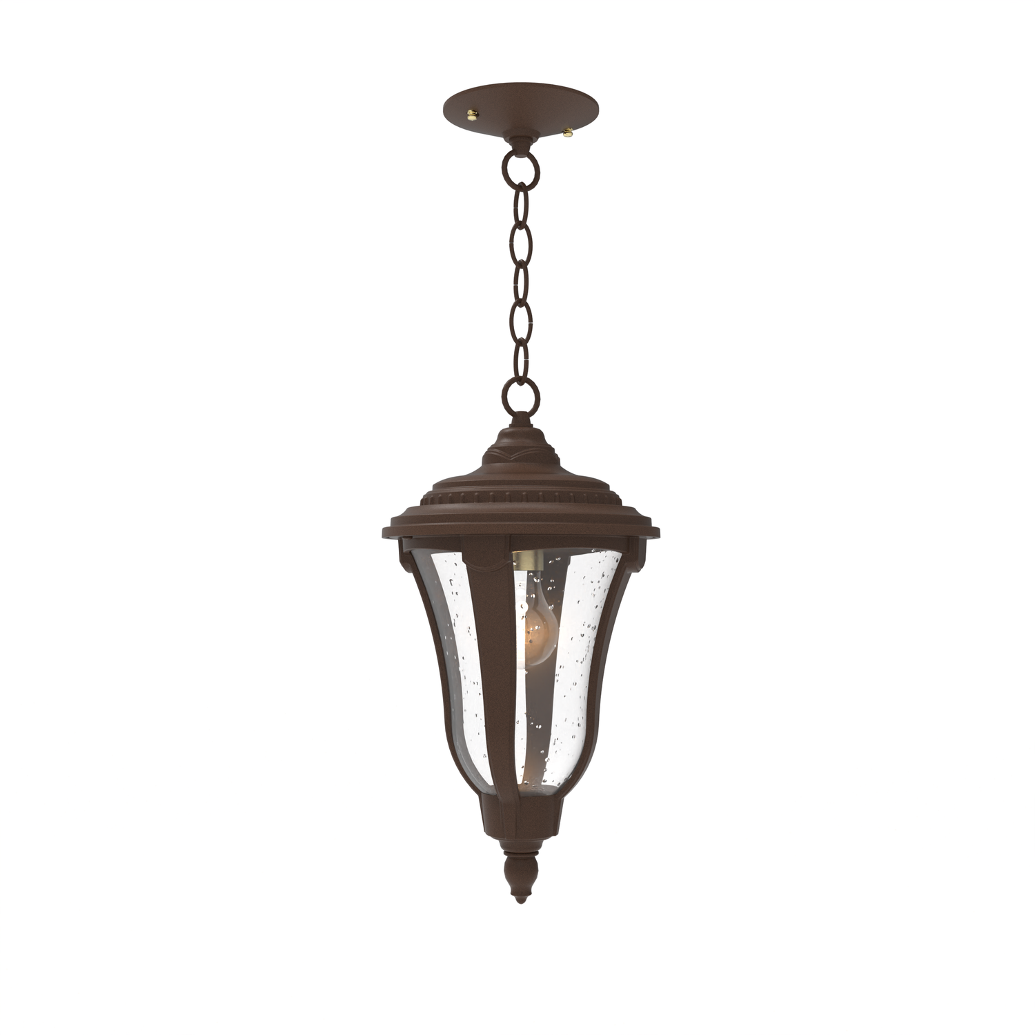 Munich - Ceiling mounting with chain closed bottom small format - 14255