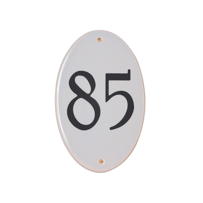 DeVille - Oval ceramic address plaque - 1726