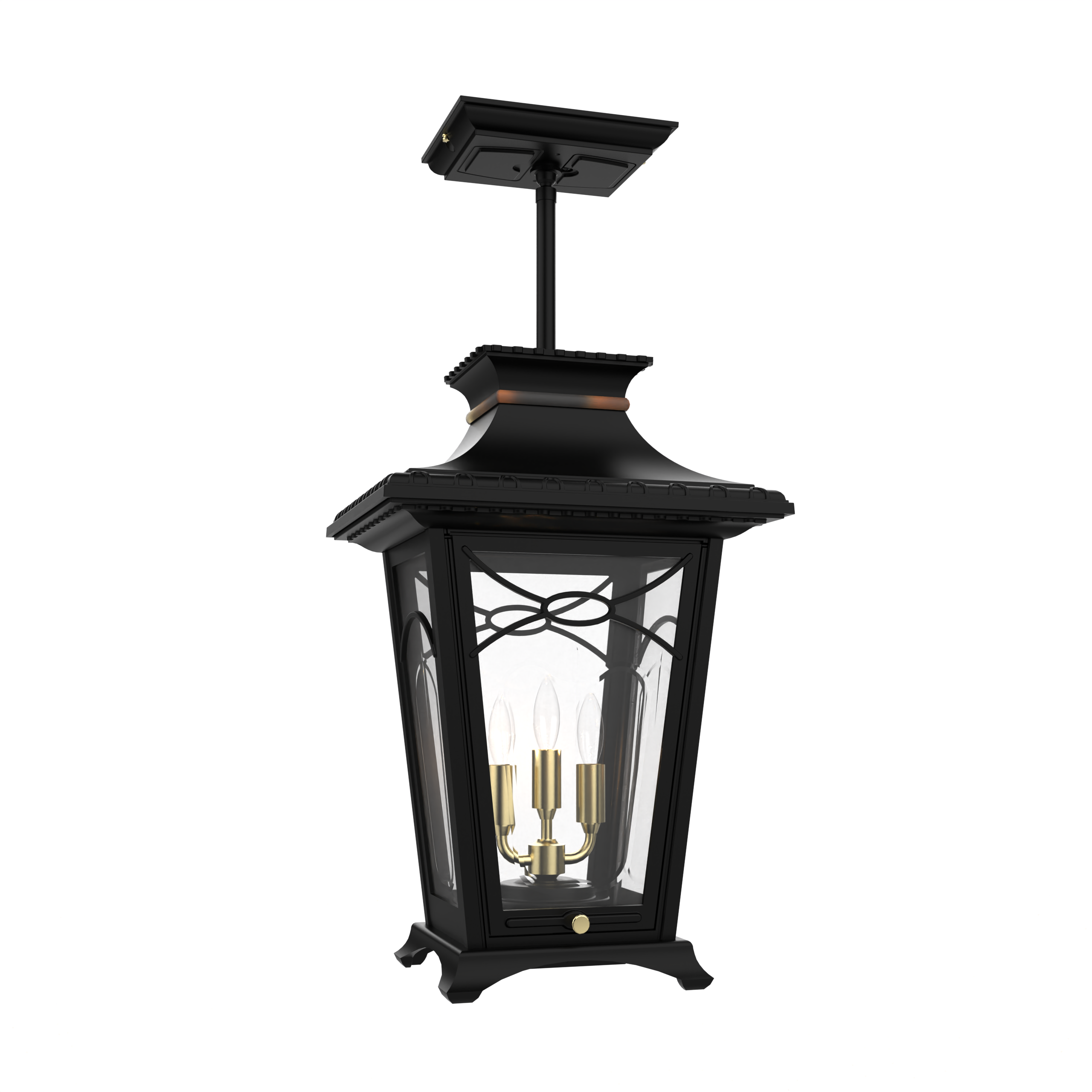 Bellissima - Ceiling mounting on rod closed bottom medium format - 20150