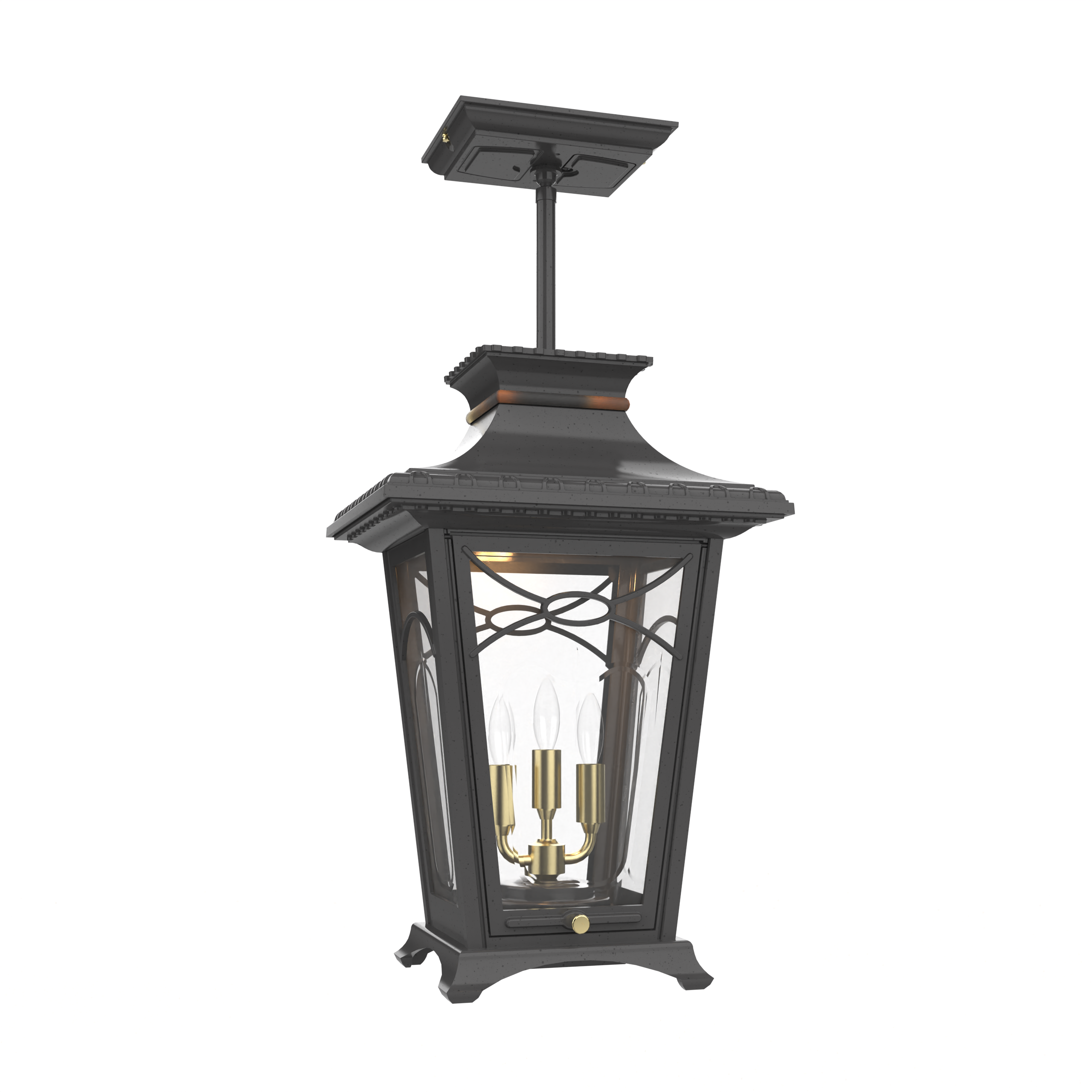 Bellissima - Ceiling mounting on rod closed bottom medium format - 20150