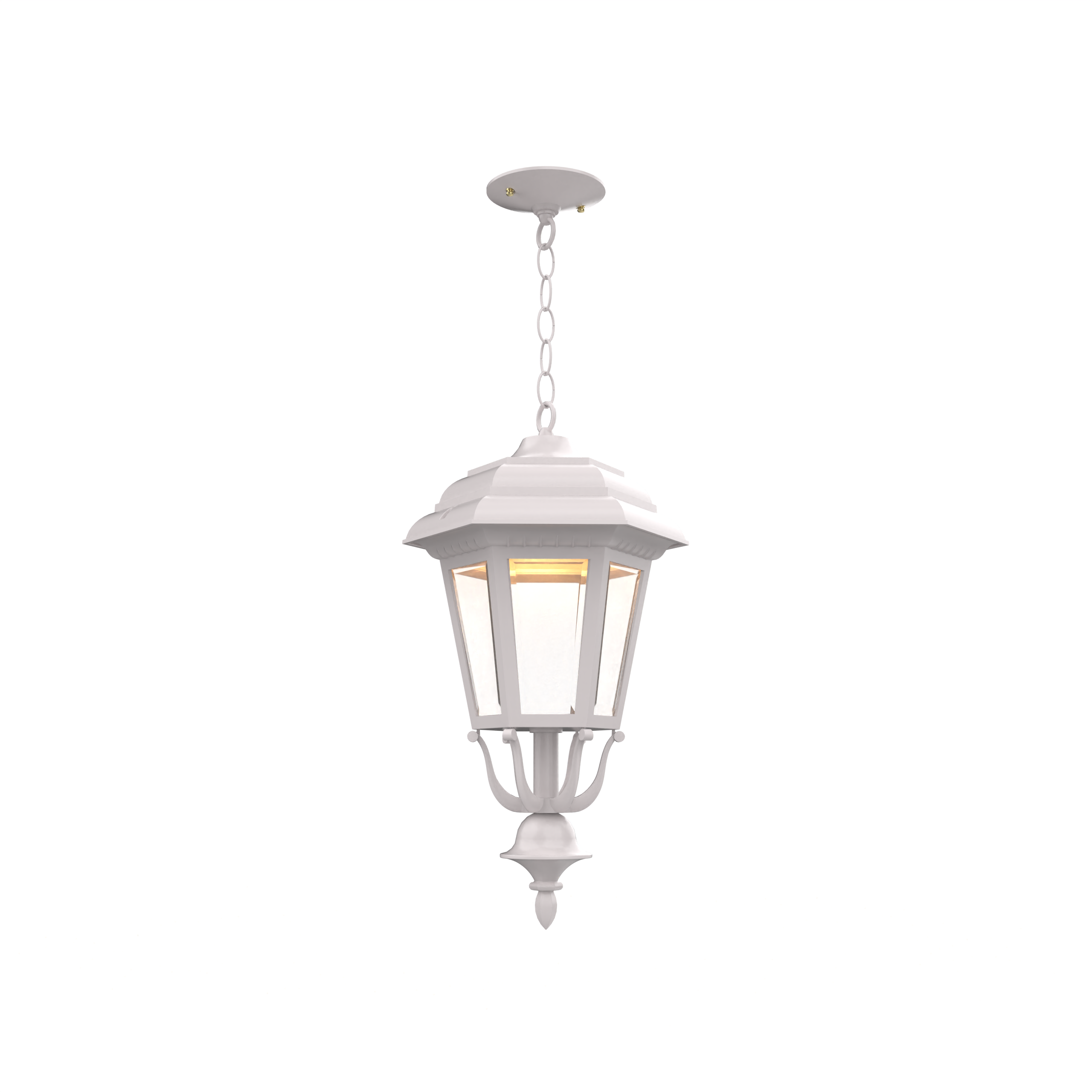 Jamestown - Ceiling mount with chain closed bottom medium format - 21455