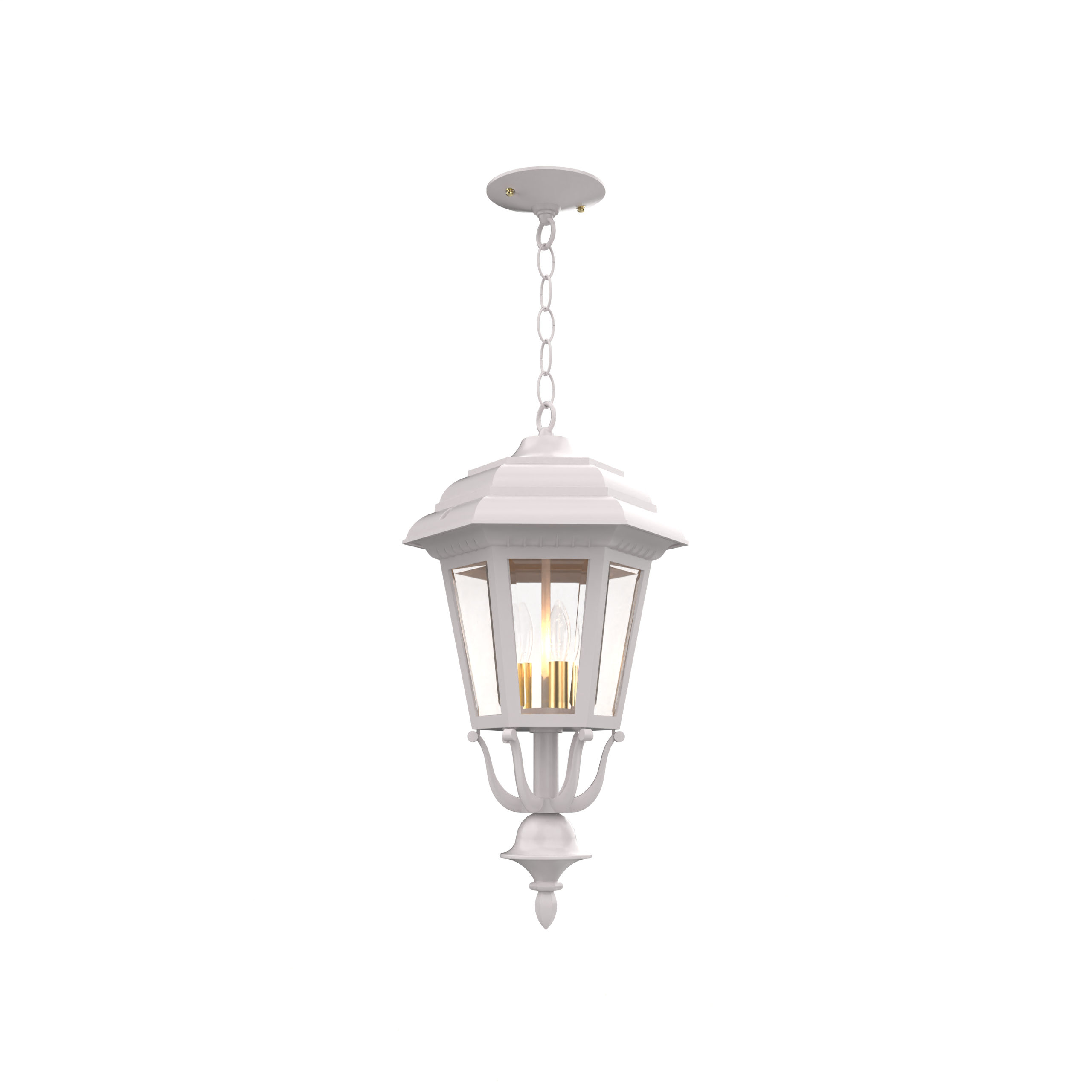 Jamestown - Ceiling mount with chain closed bottom medium format - 21455