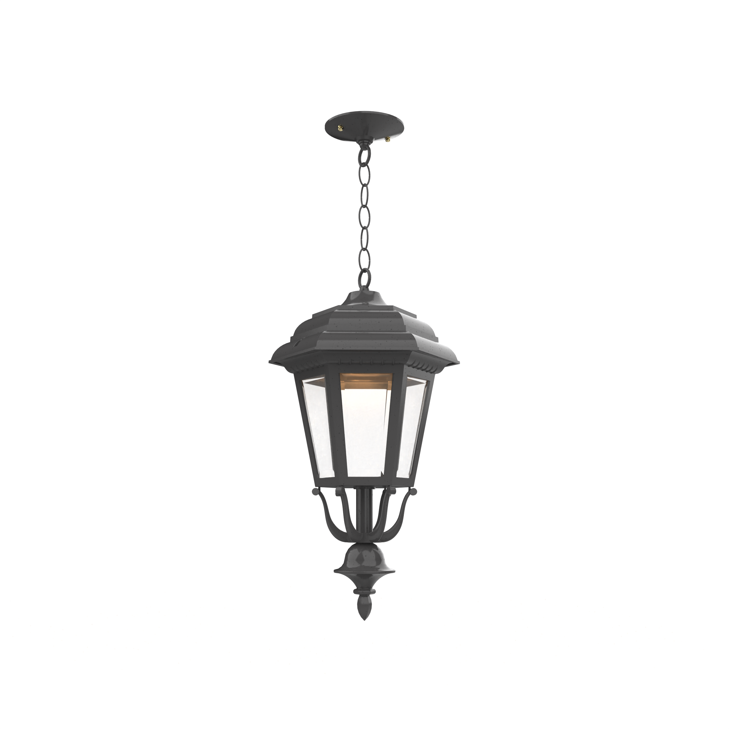 Jamestown - Ceiling mount with chain closed bottom medium format - 21455
