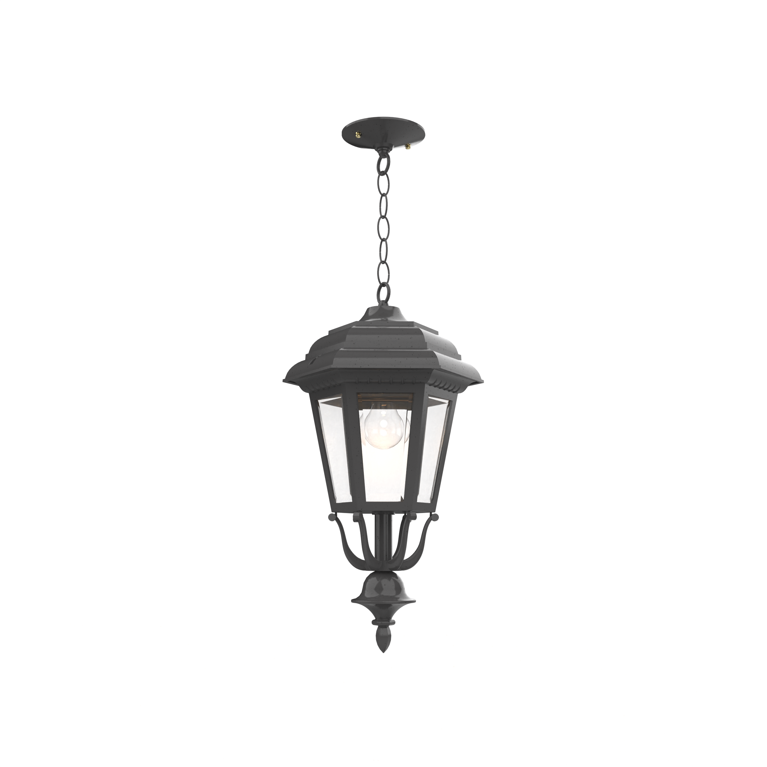 Jamestown - Ceiling mount with chain closed bottom medium format - 21455