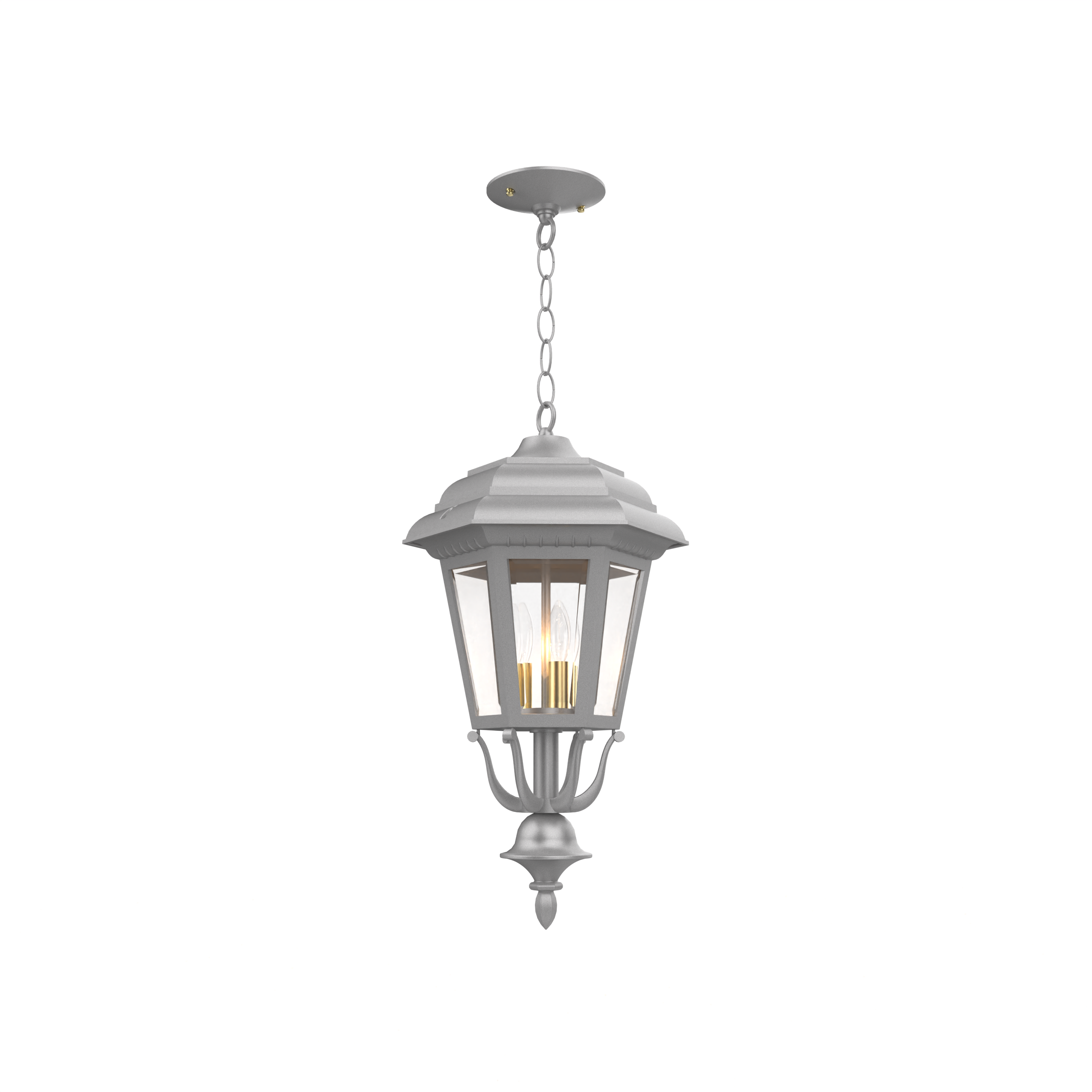 Jamestown - Ceiling mount with chain closed bottom medium format - 21455