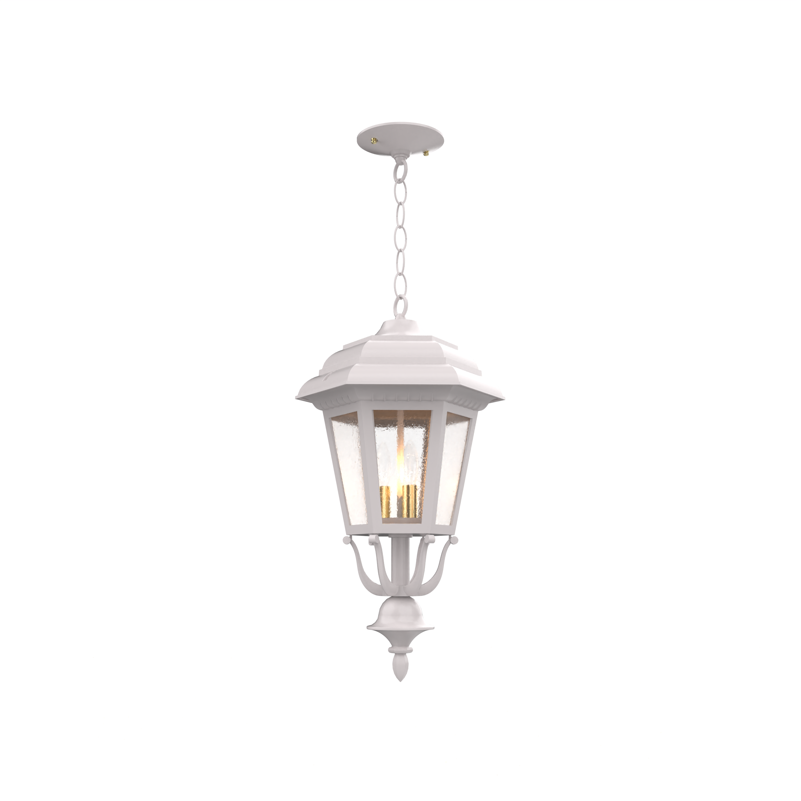 Jamestown - Ceiling mount with chain closed bottom medium format - 21455