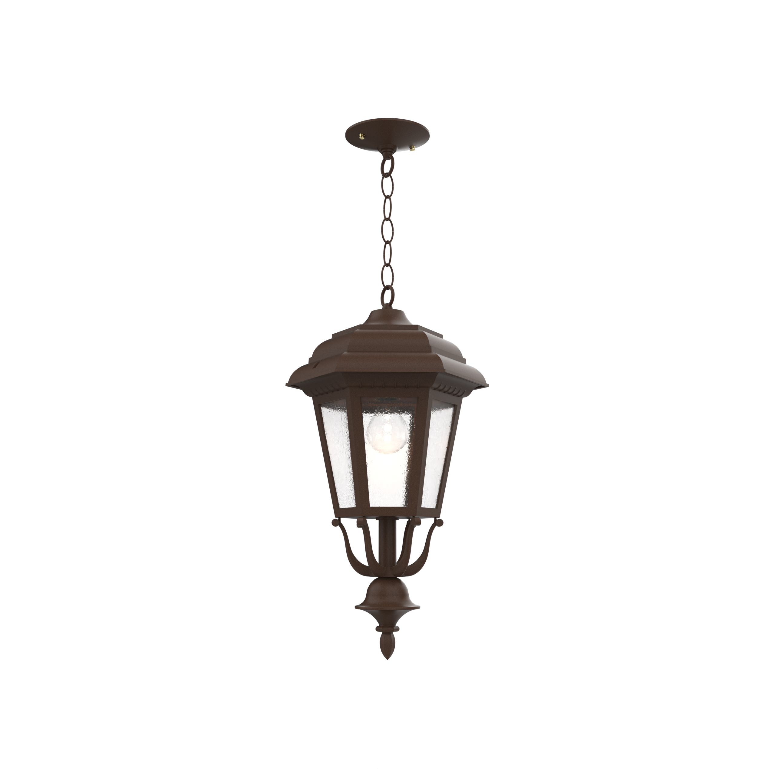 Jamestown - Ceiling mount with chain closed bottom medium format - 21455