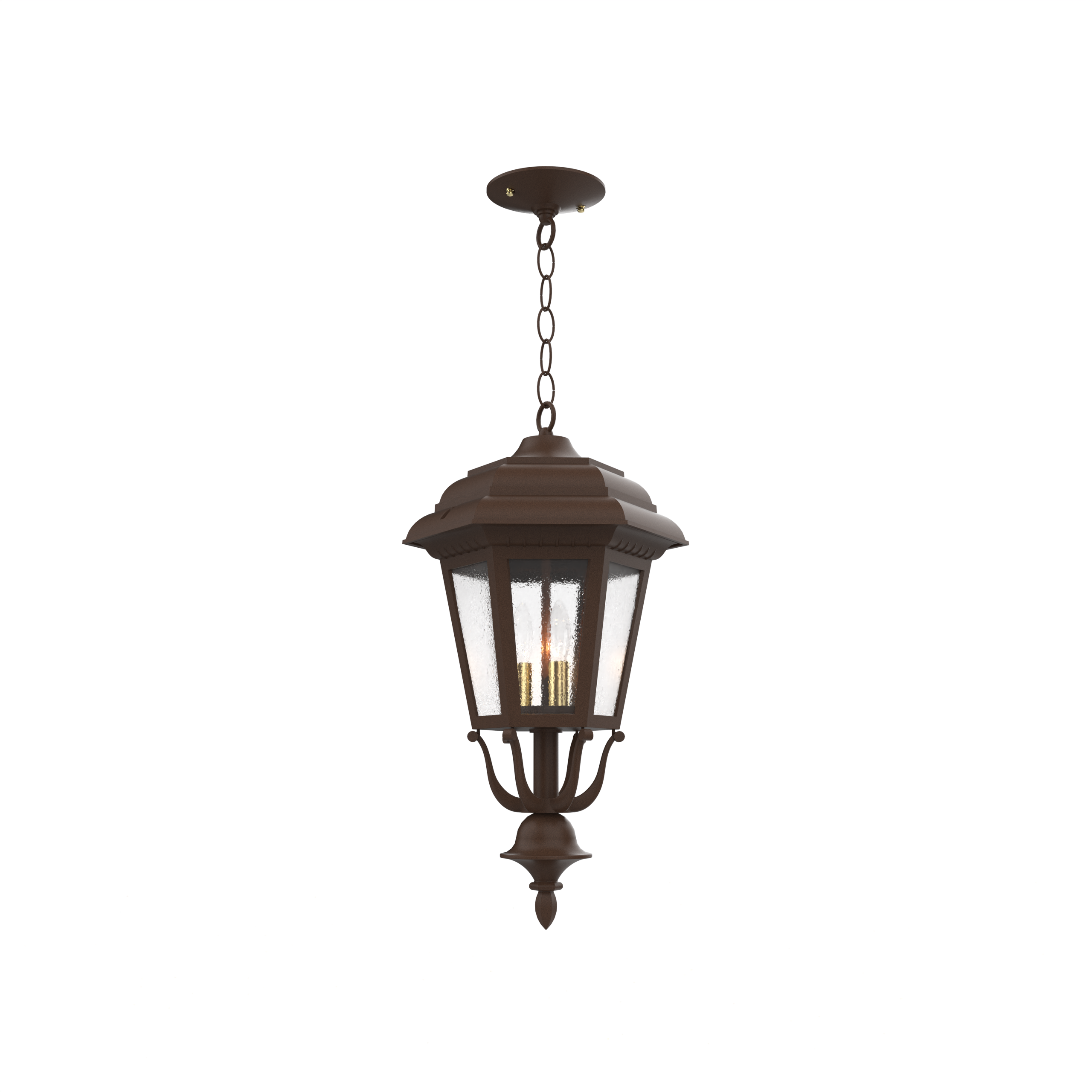 Jamestown - Ceiling mount with chain closed bottom medium format - 21455
