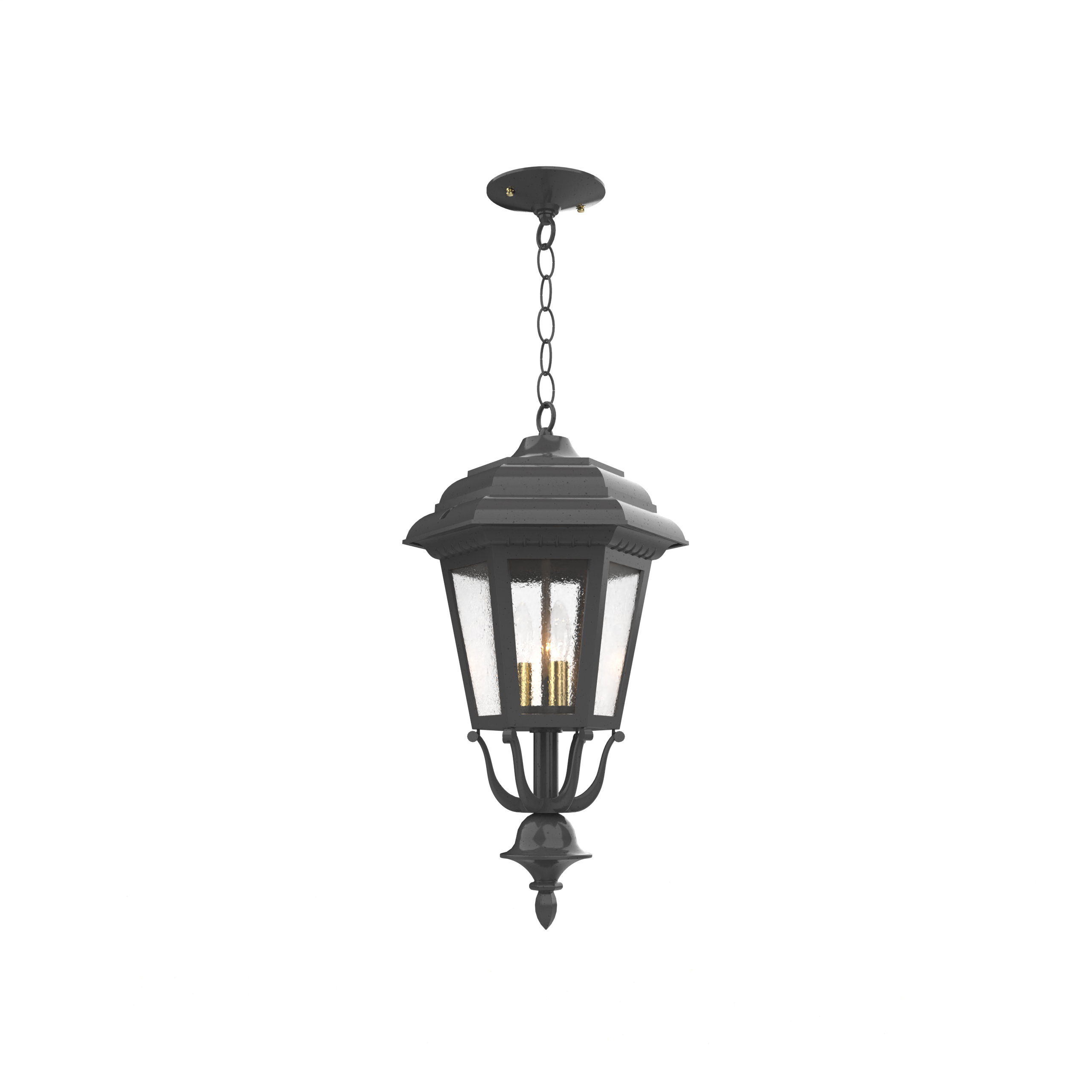 Jamestown - Ceiling mount with chain closed bottom medium format - 21455