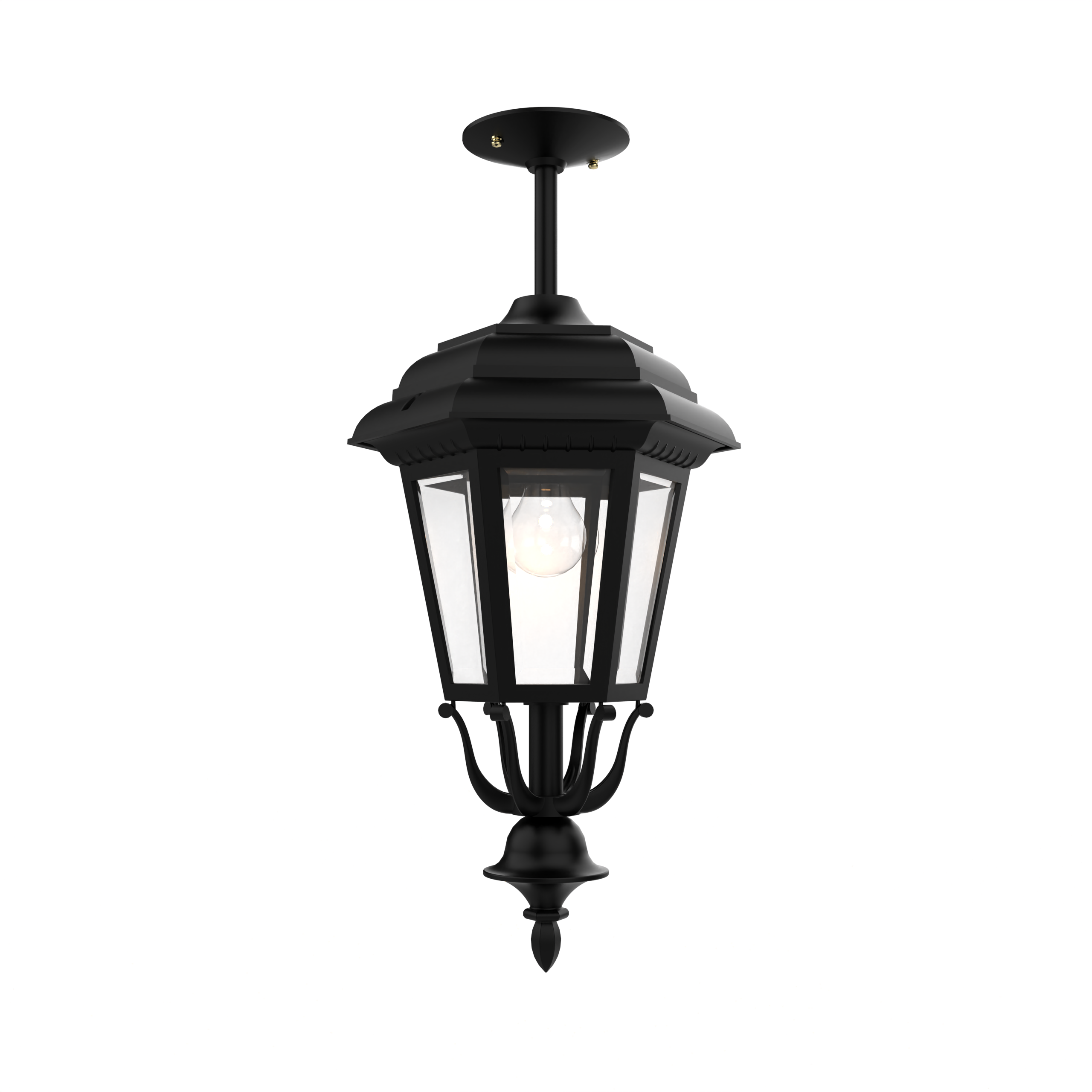Jamestown - Ceiling mount rod closed bottom medium size - 21457
