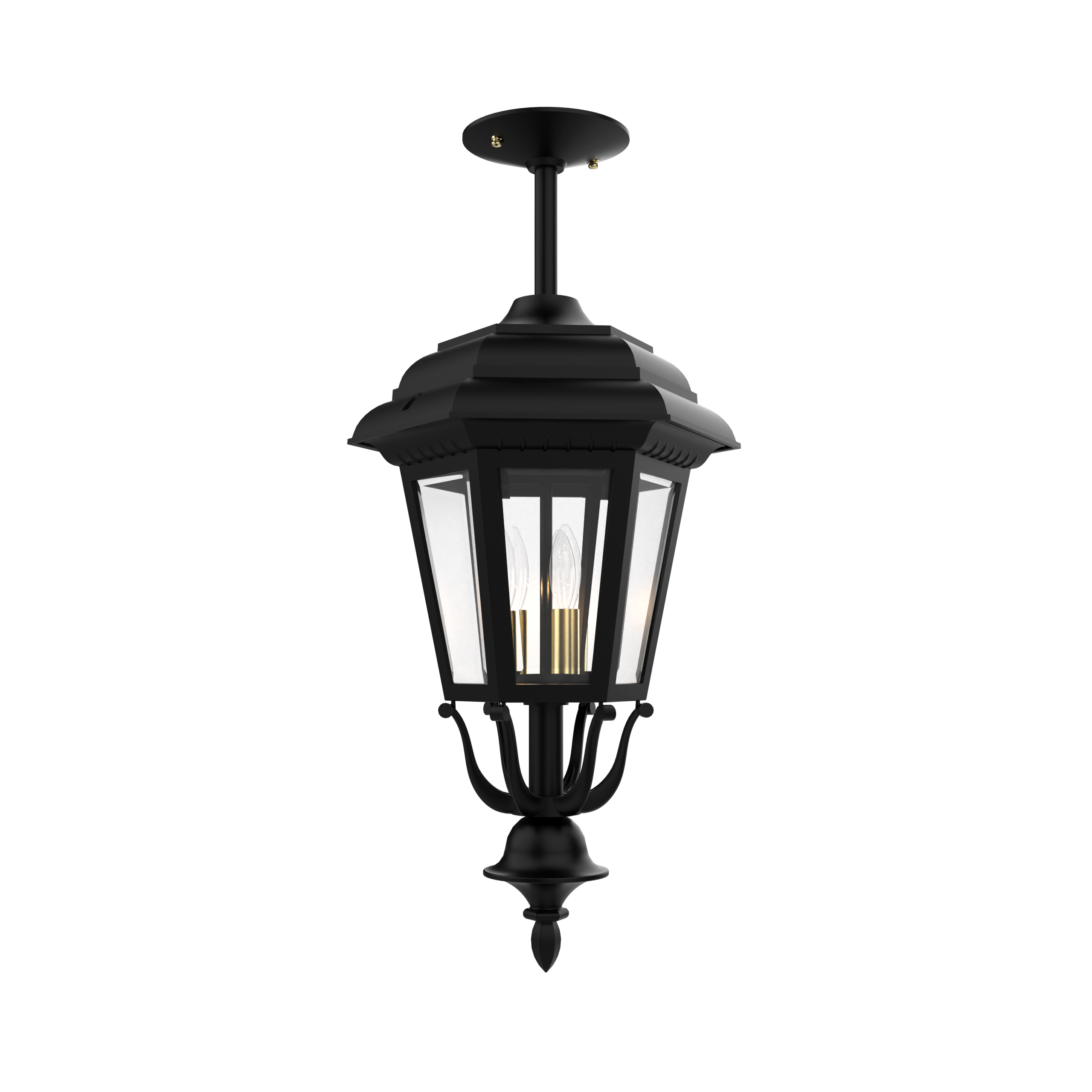 Jamestown - Ceiling mount rod closed bottom medium size - 21457