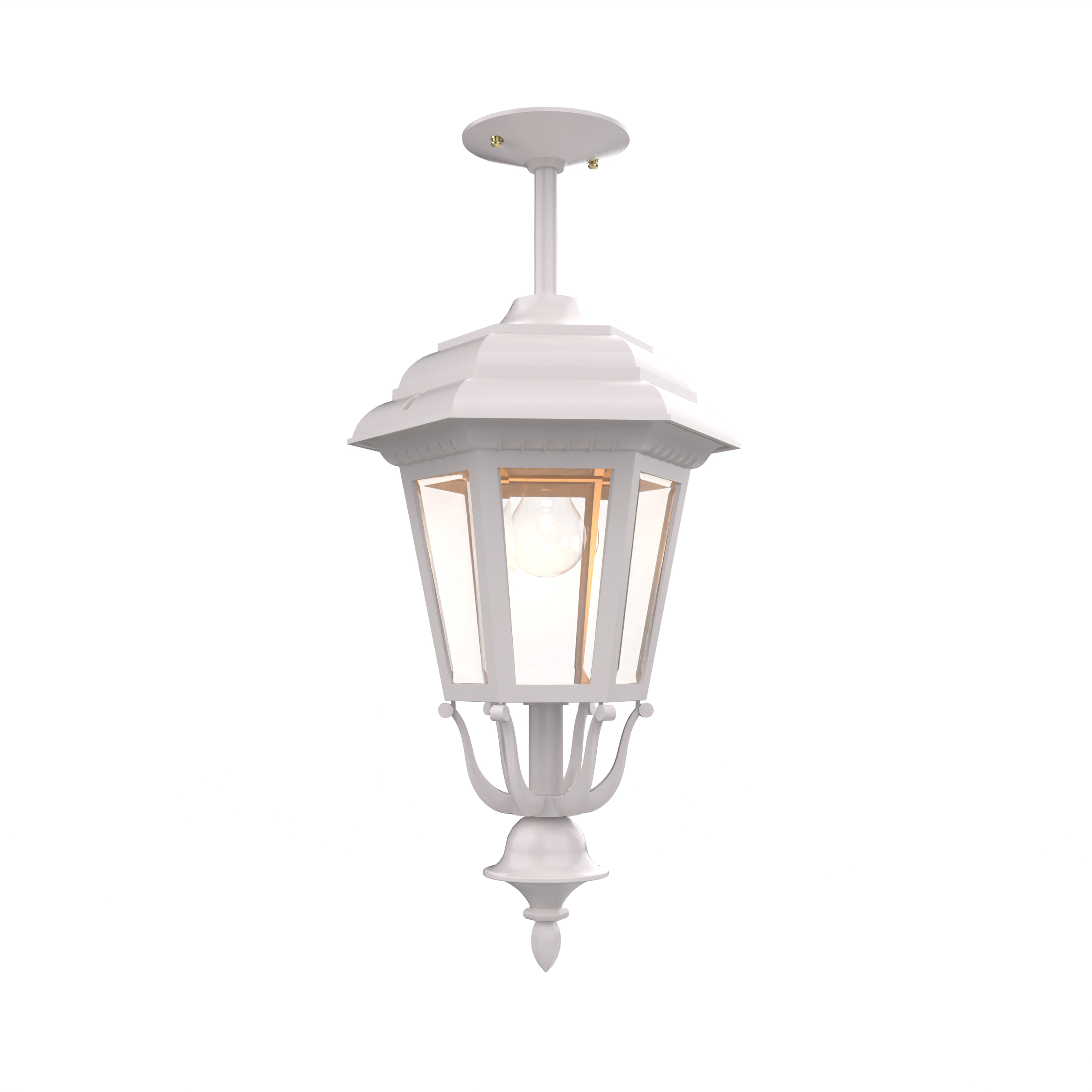 Jamestown - Ceiling mount rod closed bottom medium size - 21457