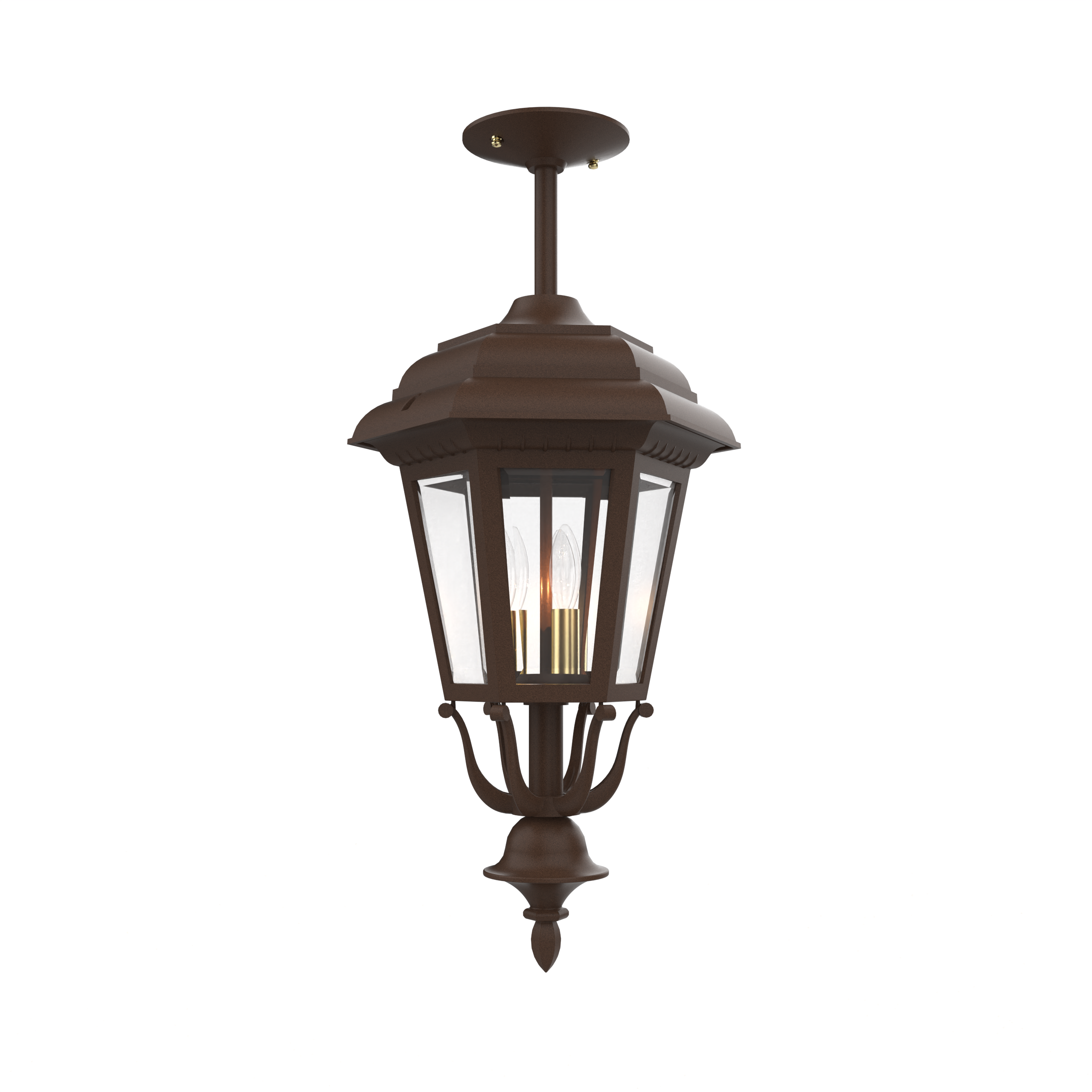Jamestown - Ceiling mount rod closed bottom medium size - 21457