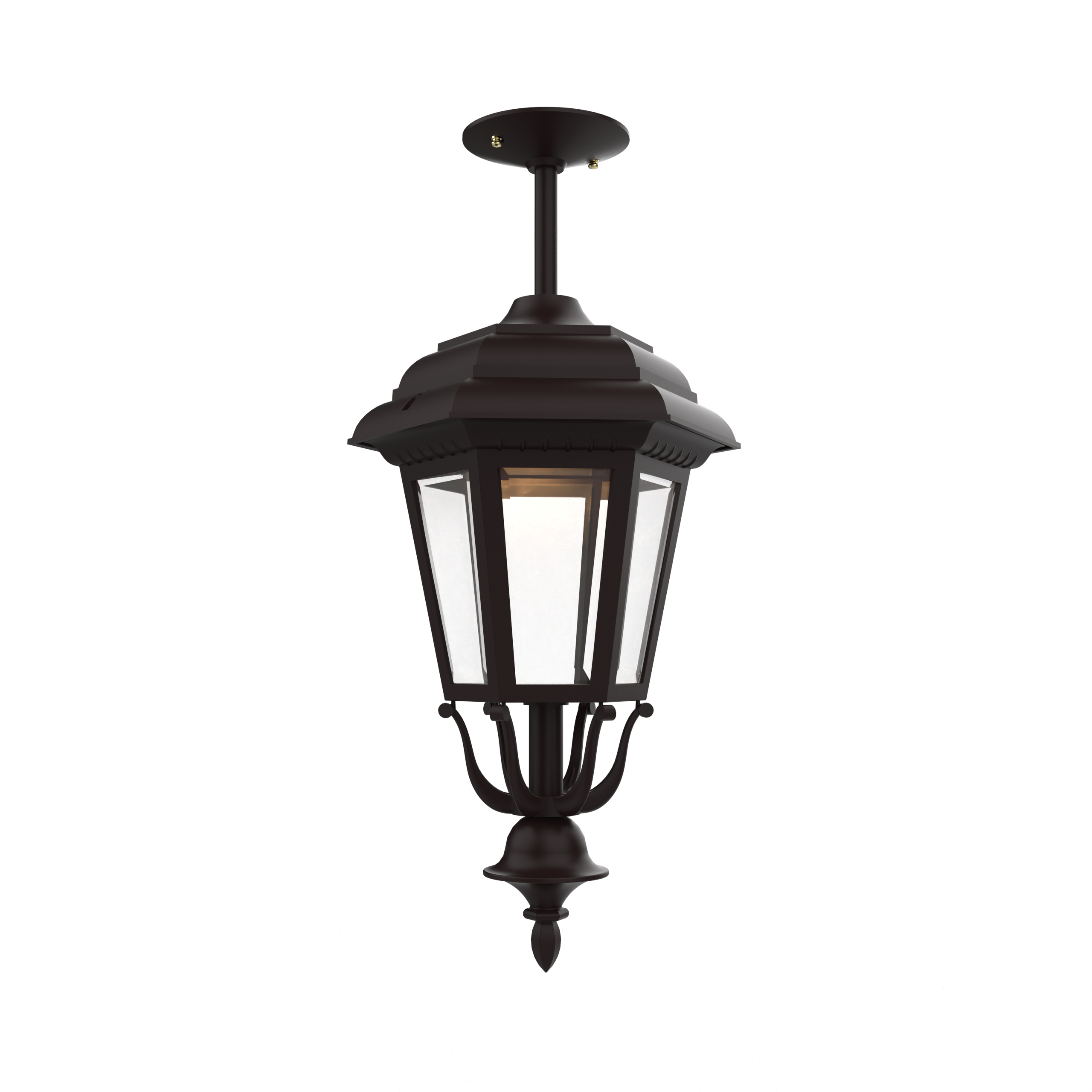 Jamestown - Ceiling mount rod closed bottom medium size - 21457