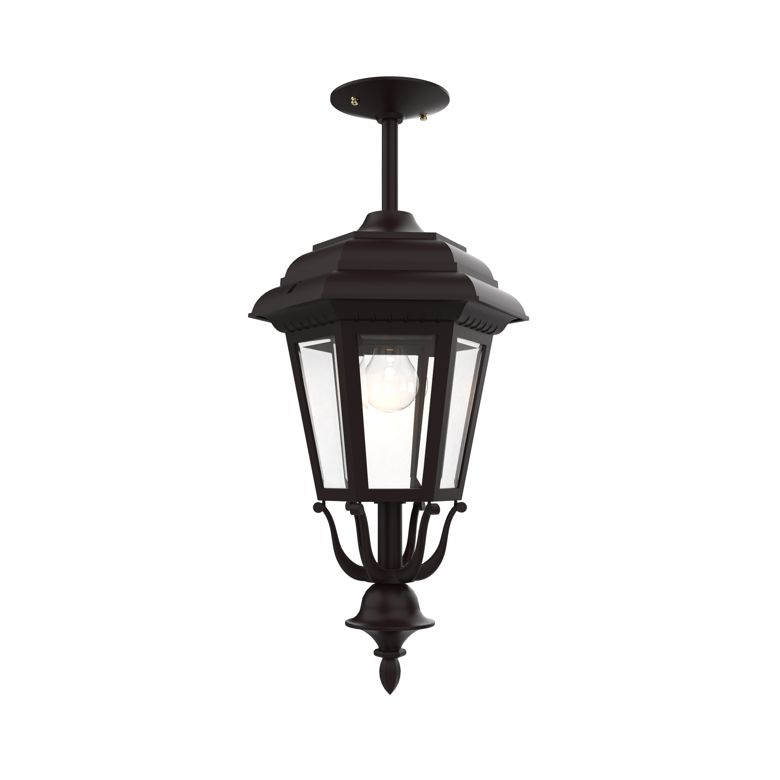 Jamestown - Ceiling mount rod closed bottom medium size - 21457