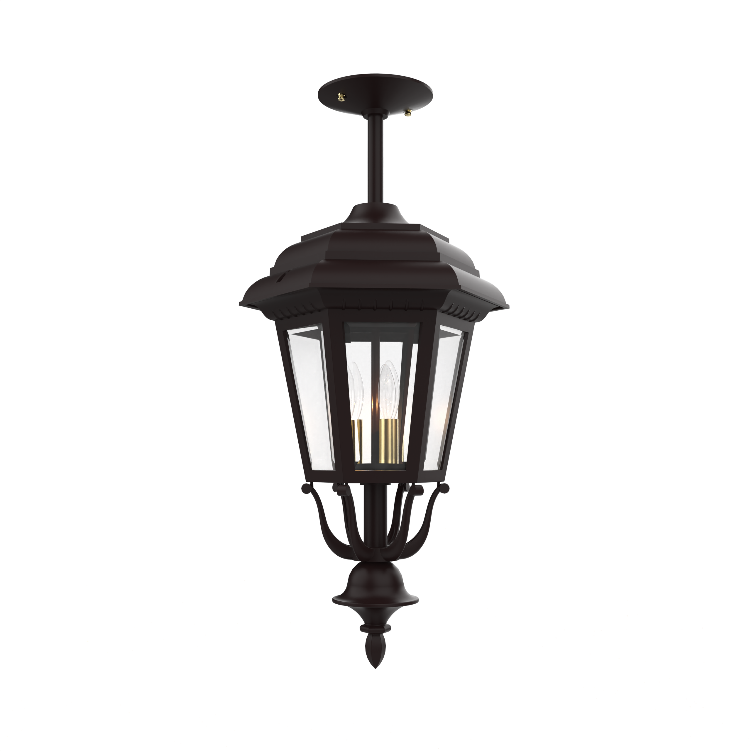 Jamestown - Ceiling mount rod closed bottom medium size - 21457