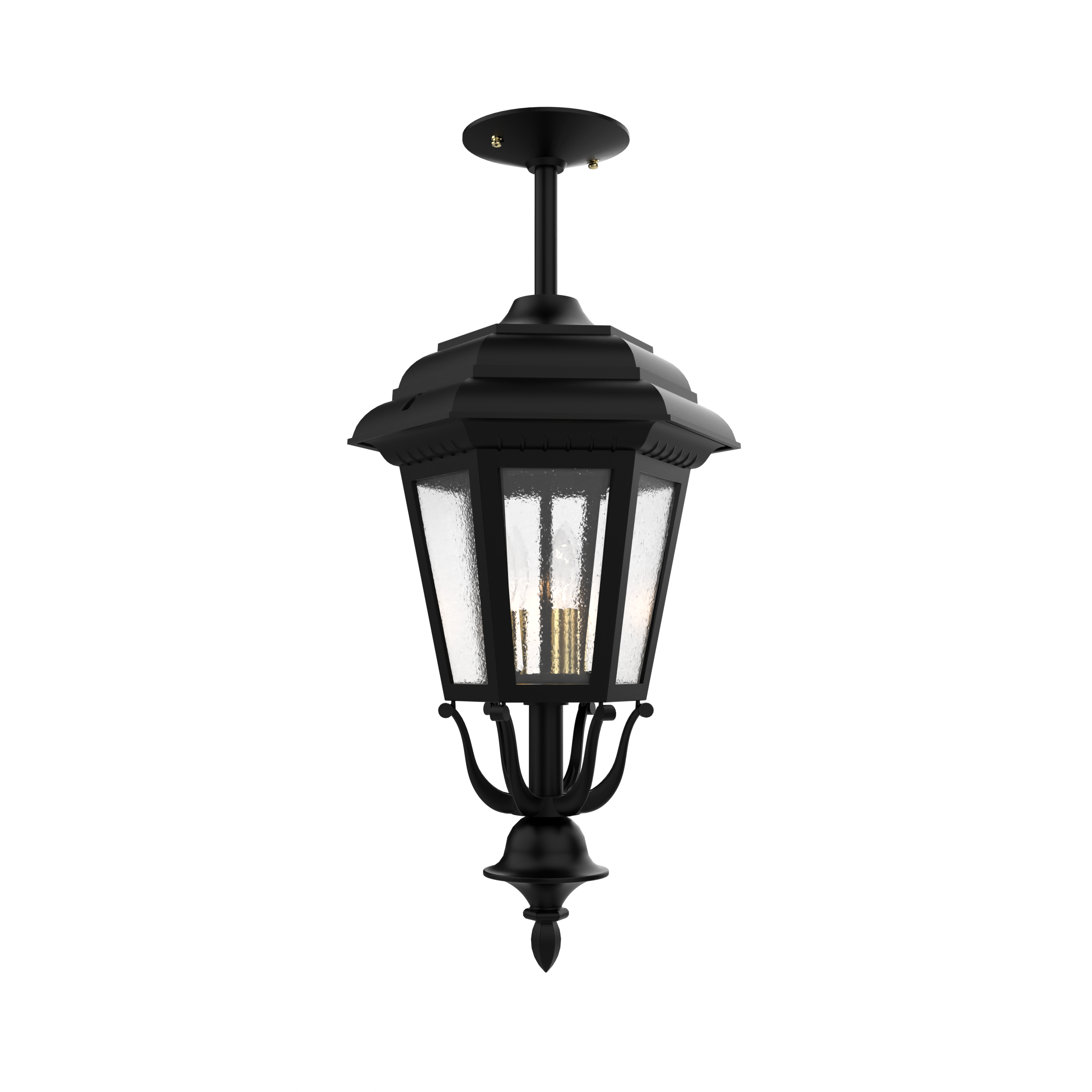 Jamestown - Ceiling mount rod closed bottom medium size - 21457
