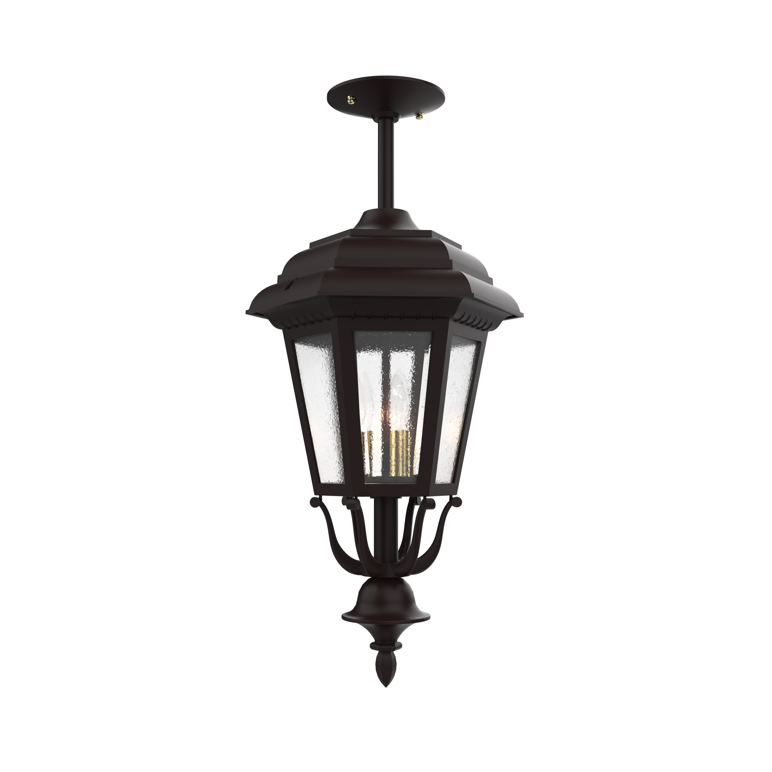 Jamestown - Ceiling mount rod closed bottom medium size - 21457