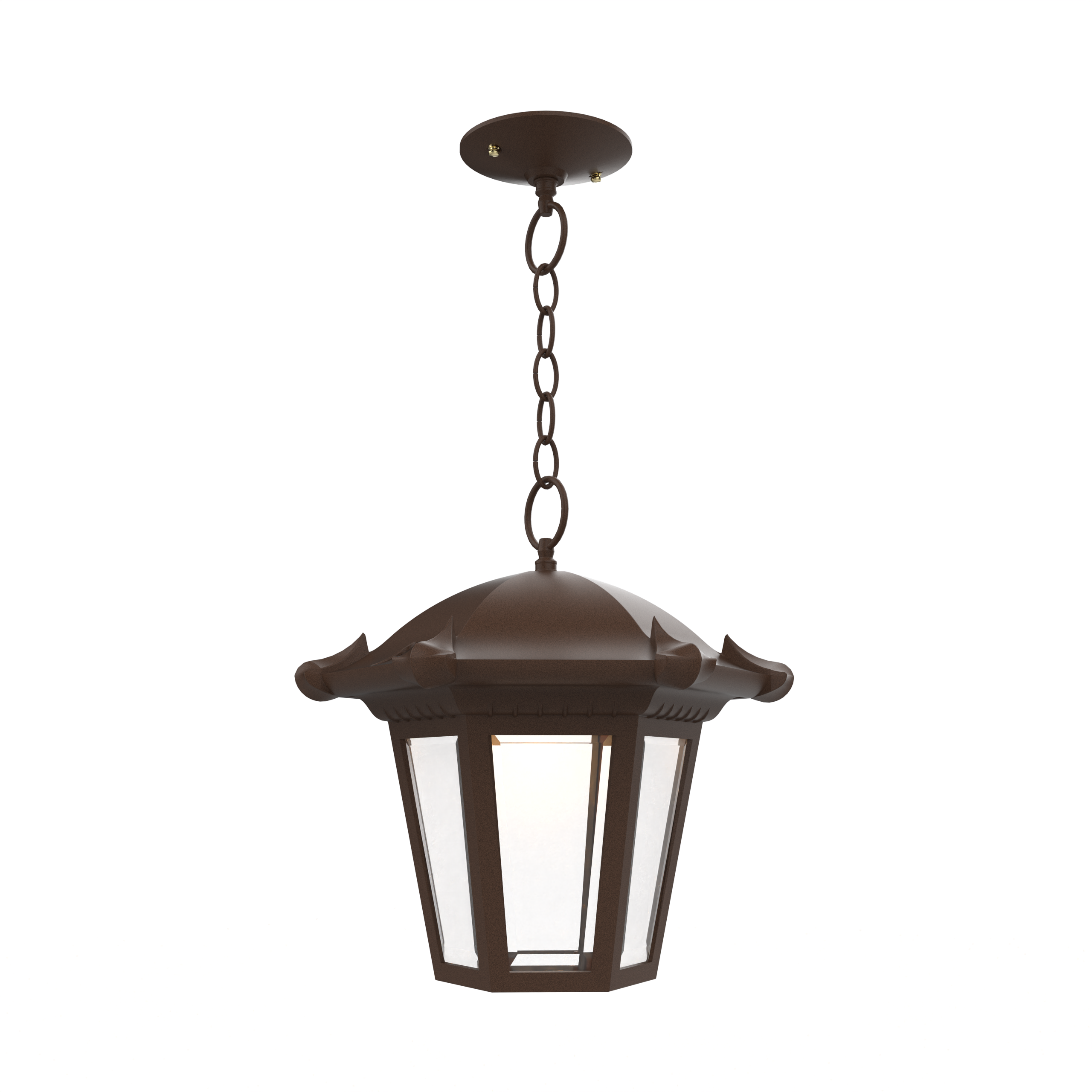 Montpellier - Ceiling mounting with chain open bottom medium format - 23350