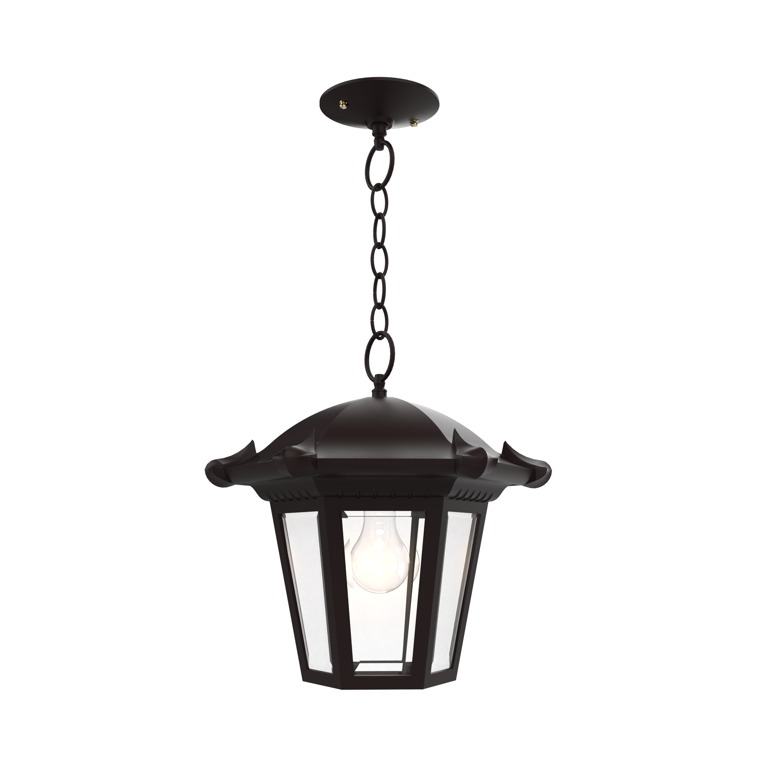 Montpellier - Ceiling mounting with chain open bottom medium format - 23350