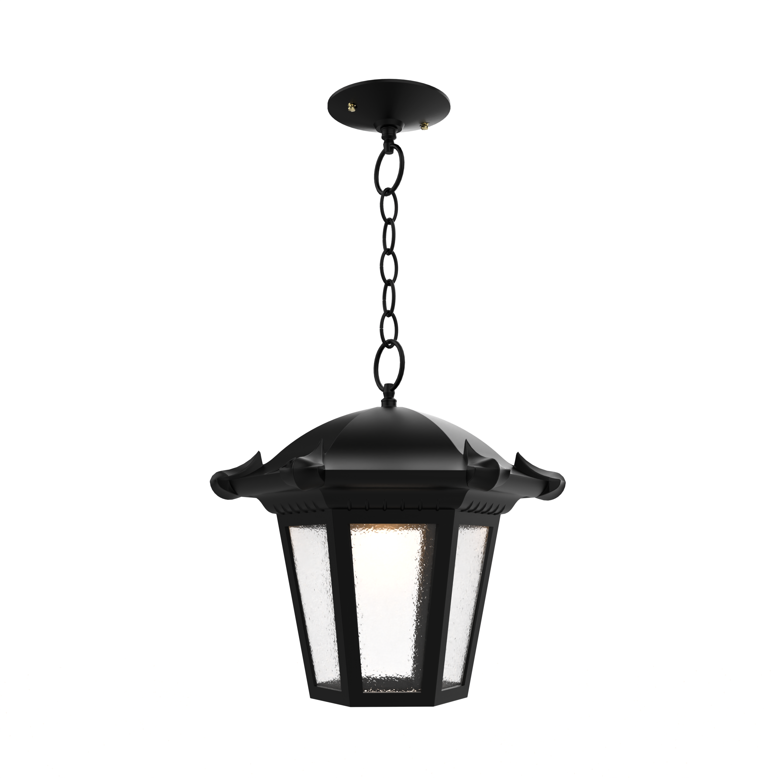 Montpellier - Ceiling mounting with chain open bottom medium format - 23350