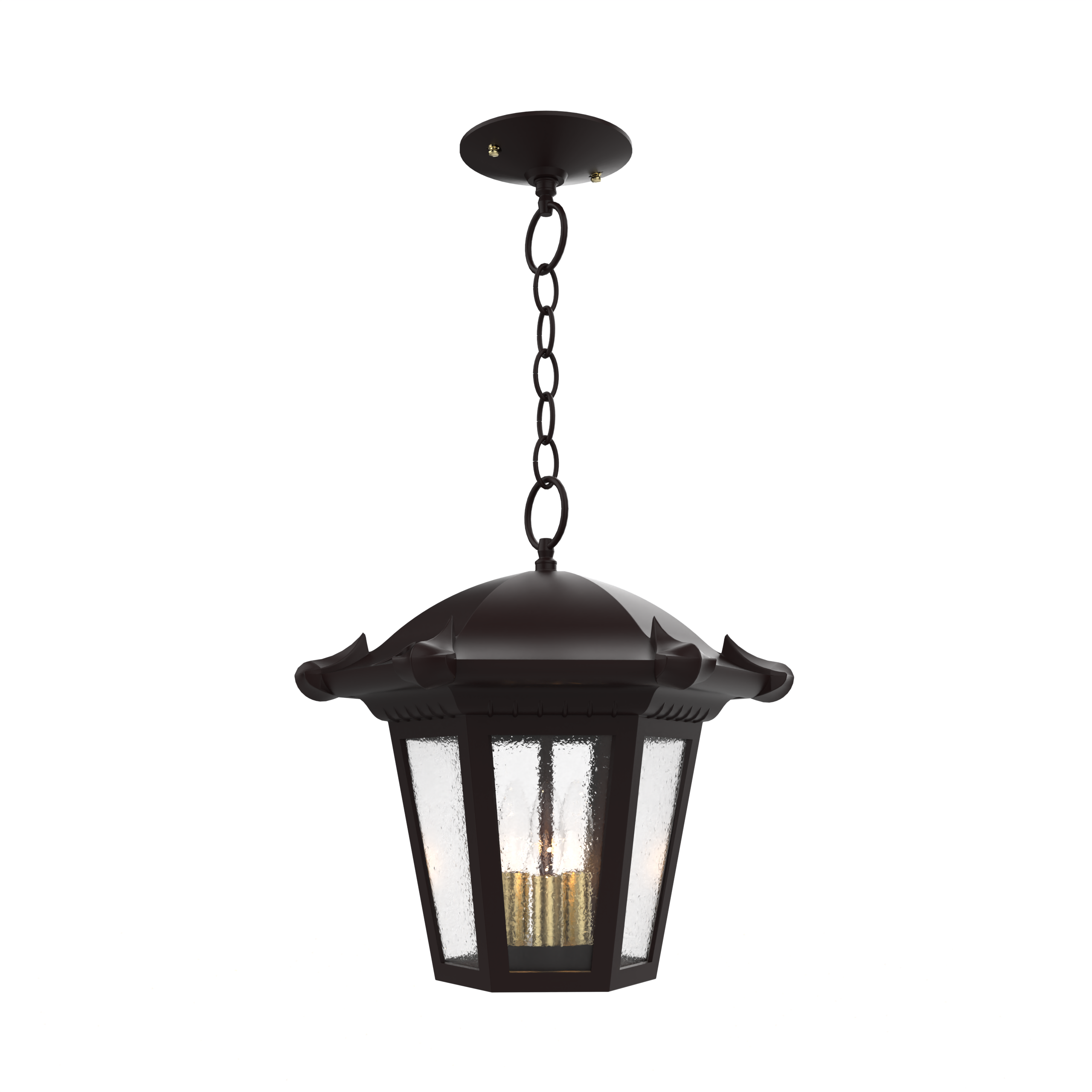 Montpellier - Ceiling mounting with chain open bottom medium format - 23350