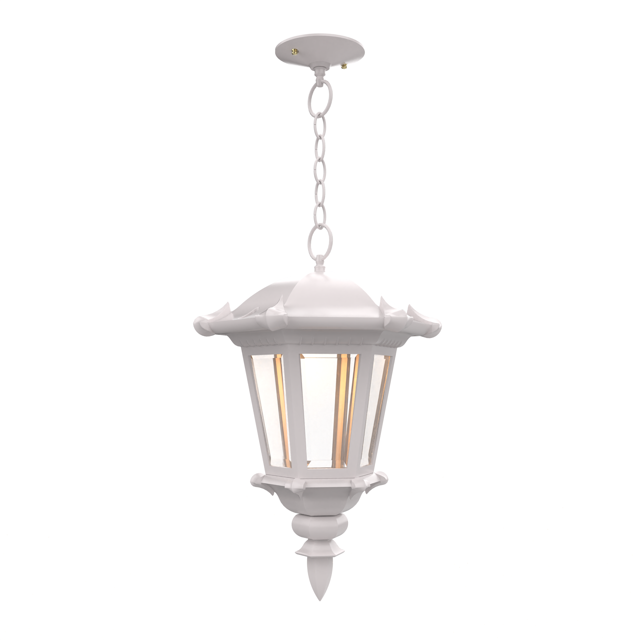Montpellier - Ceiling mounting with chain closed bottom medium format - 23355