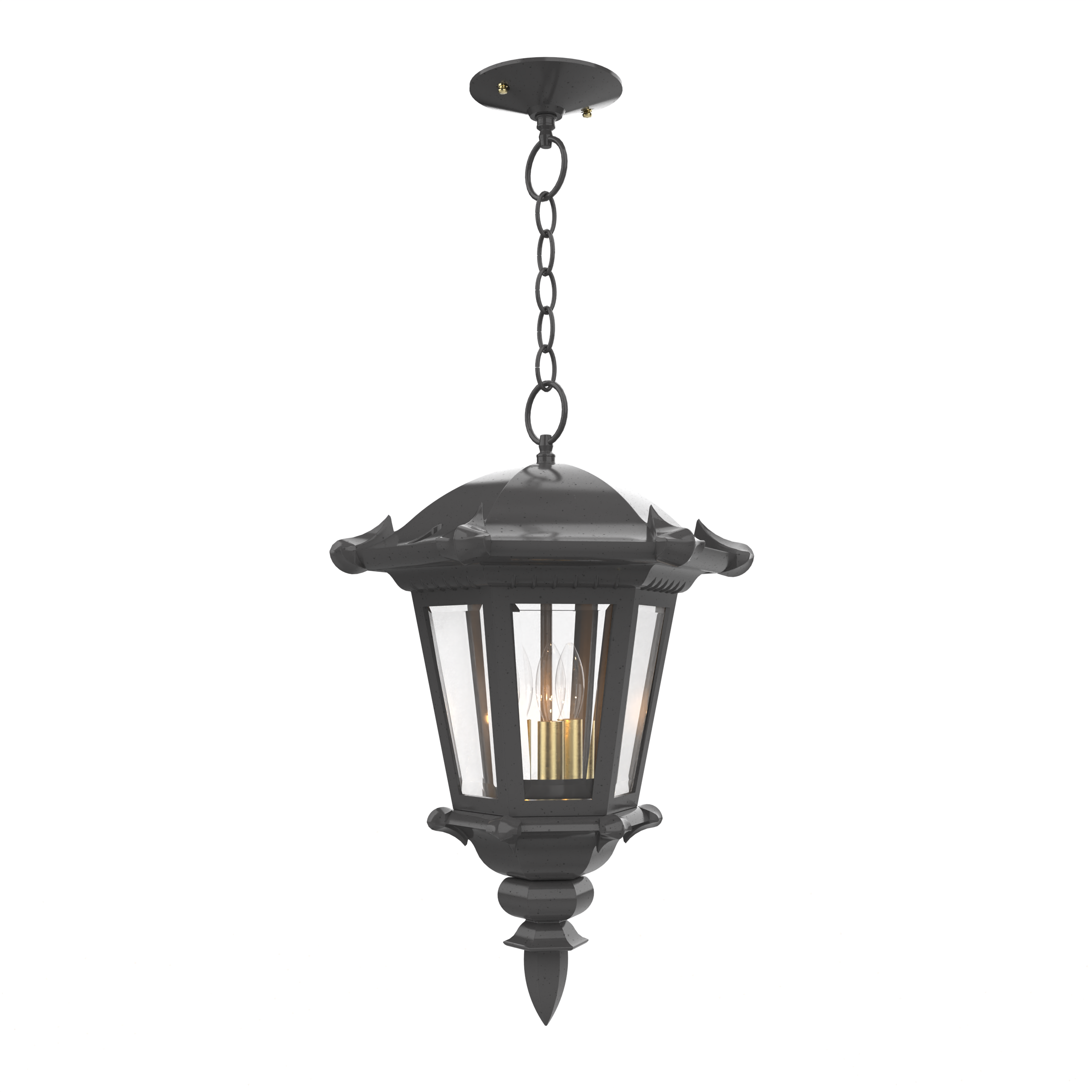 Montpellier - Ceiling mounting with chain closed bottom medium format - 23355