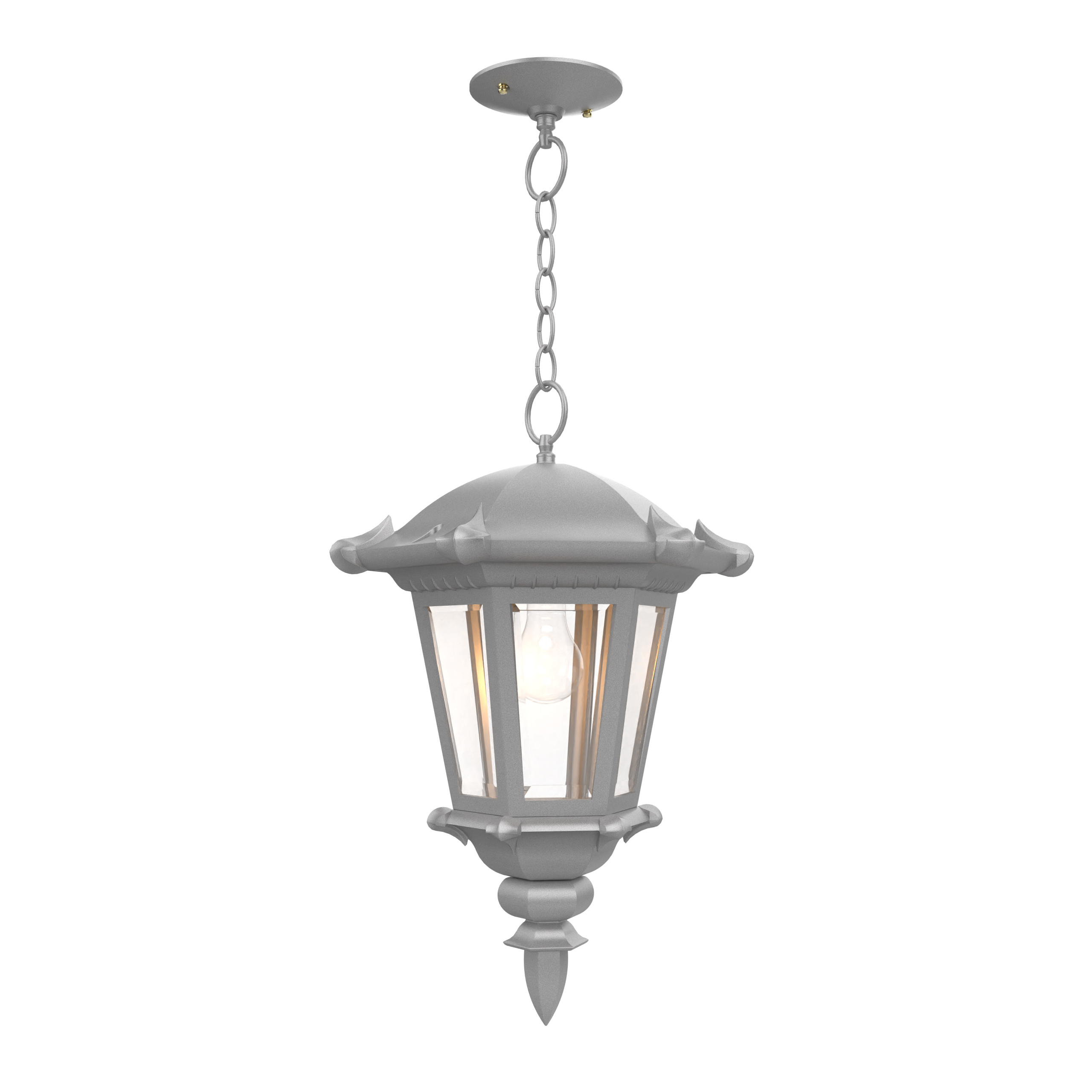 Montpellier - Ceiling mounting with chain closed bottom medium format - 23355