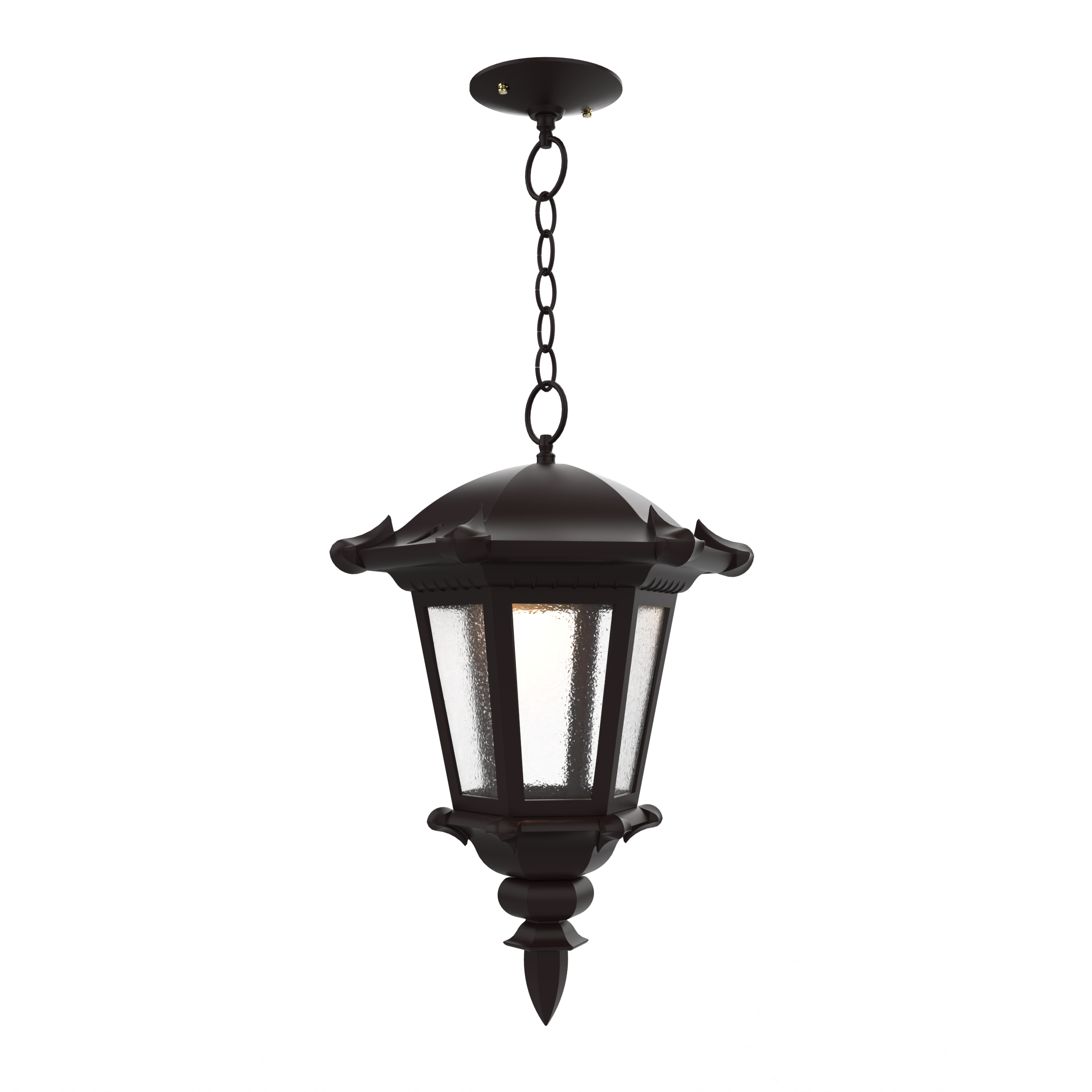 Montpellier - Ceiling mounting with chain closed bottom medium format - 23355